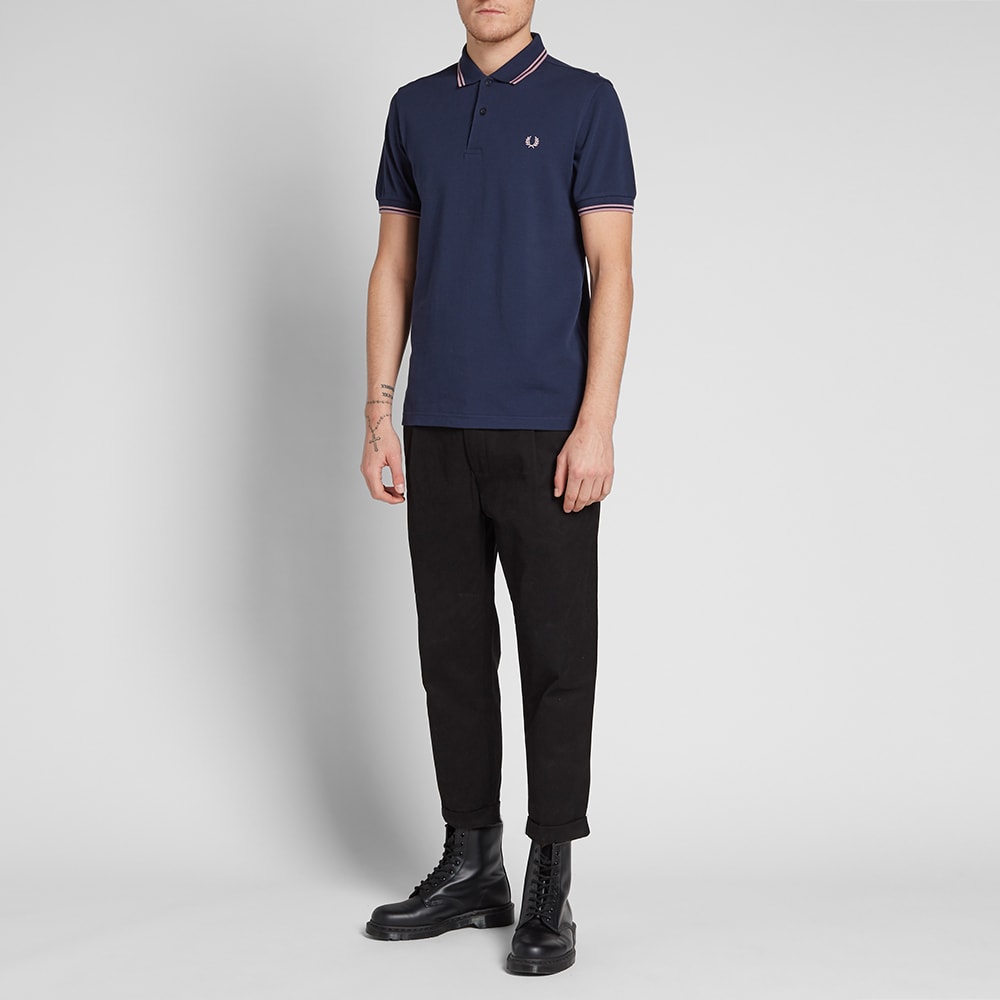 Fred Perry Men/'s Twin Tipped Deep Carbon Polo Shirt