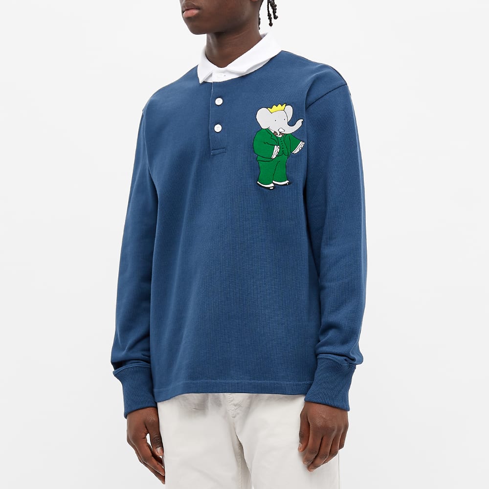 Rowing Blazers x Babar Rugby Shirt Navy END. (US)