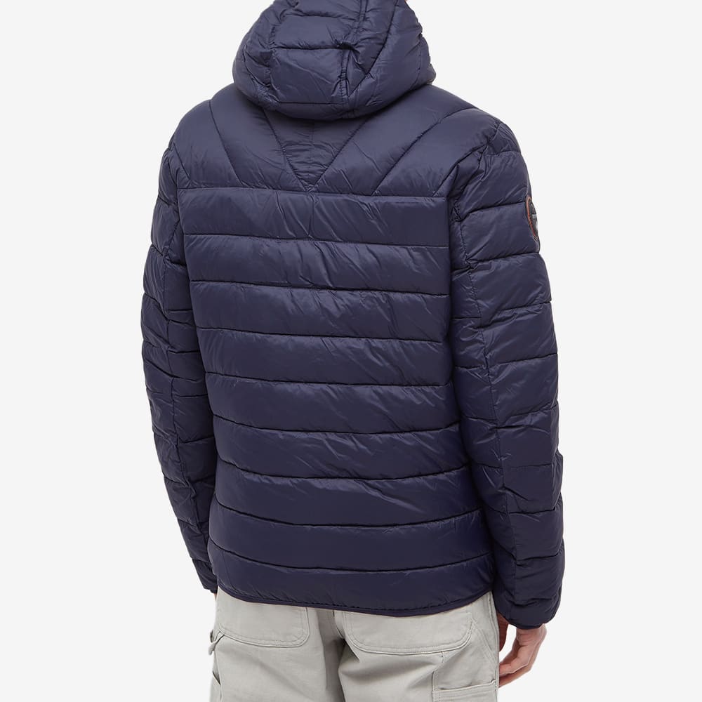 Napapijri Men's Aerons Hooded Padded Jacket in Marine, Size Medium | END. Clothing