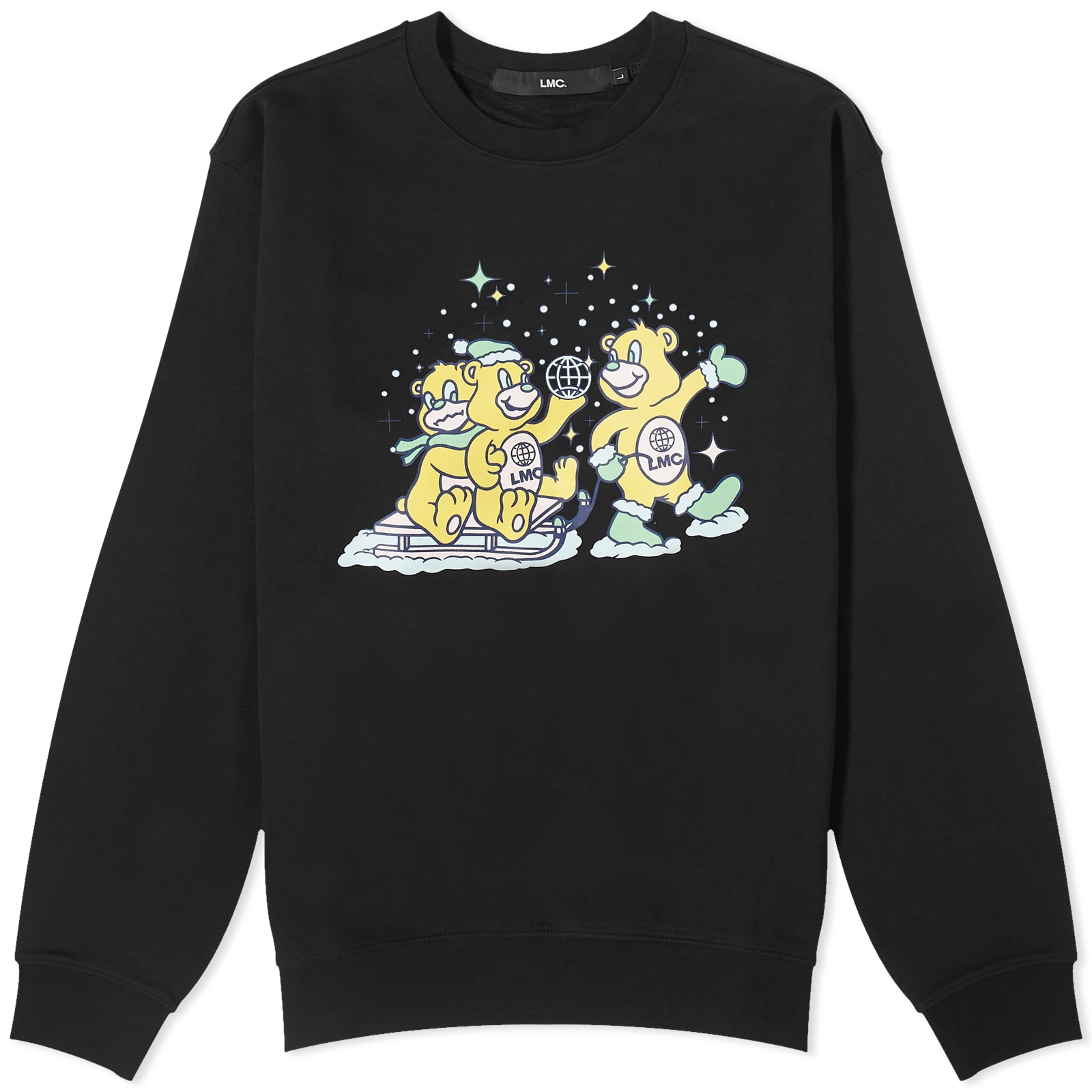 【LMC】 SLEIGH RIDING BEARS SWEATSHIRT LMC Sleight Riding Bears Crew Sweat Black | END. (ES)