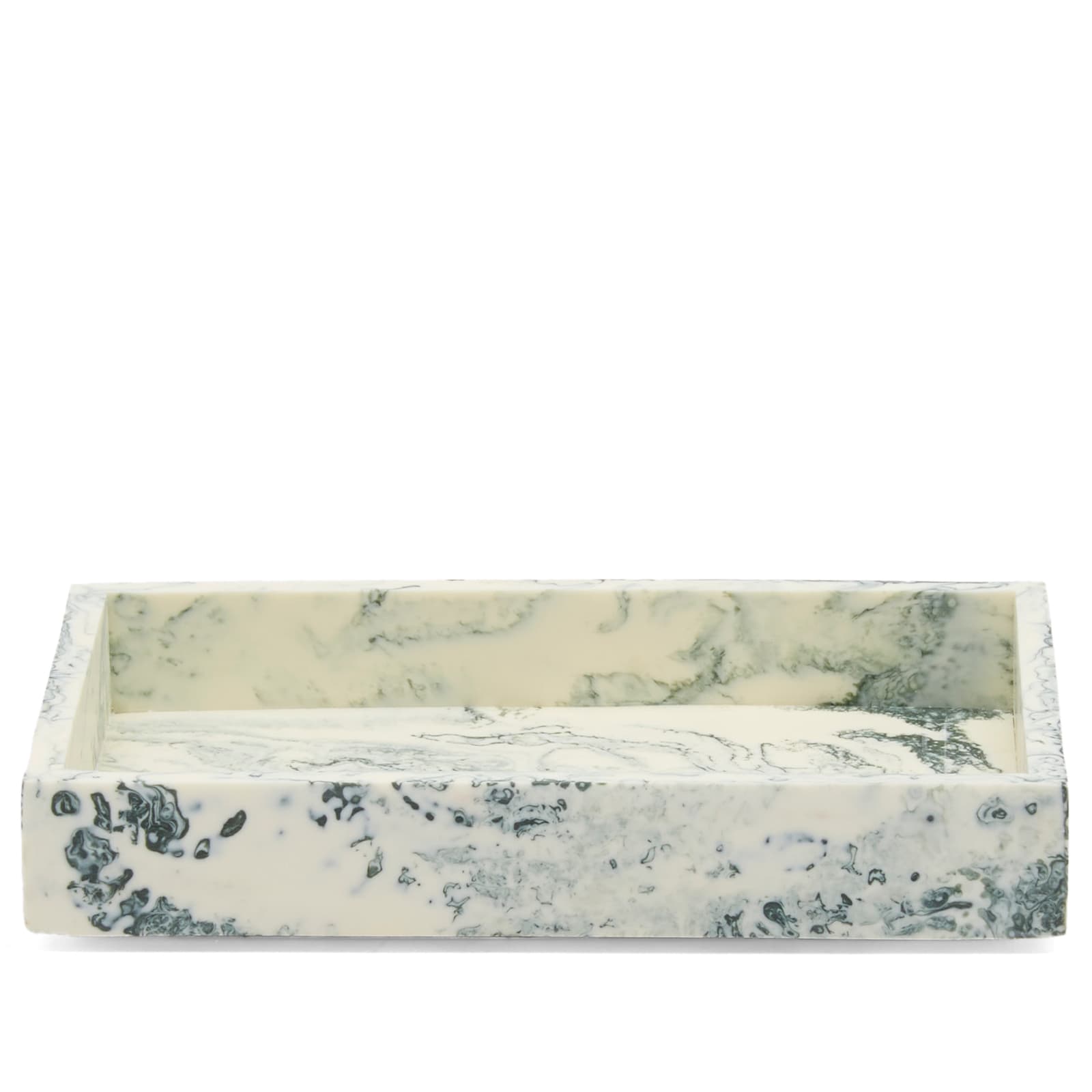 Ferm Living Unisex Emerald/Off-White Mist Tray - 10X15cm