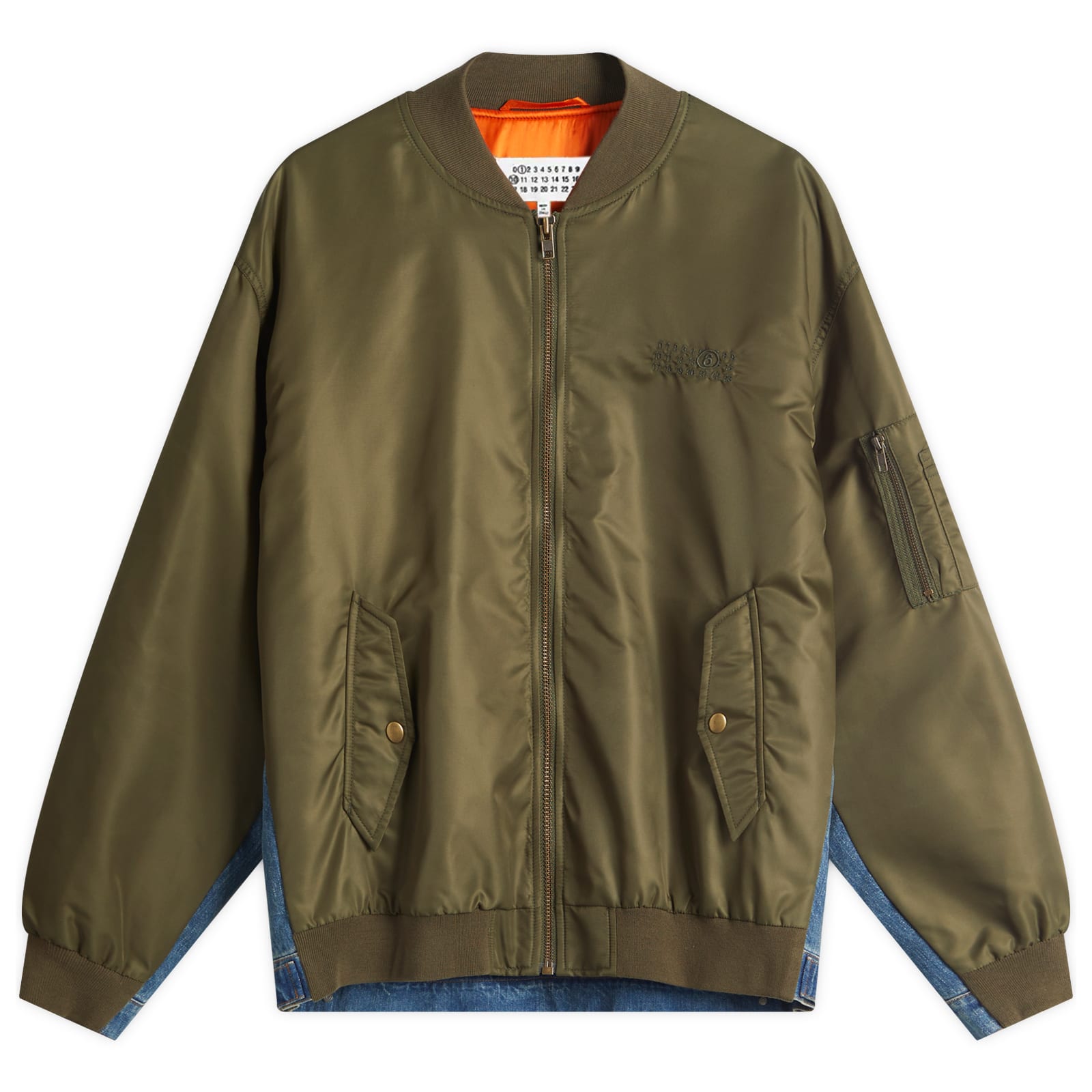 ブルゾン Mm6 Nylon Deconstructed Bomber Jacket 関送込☆MM6☆ナイロン deconstructed ボンバージャケット (MM6