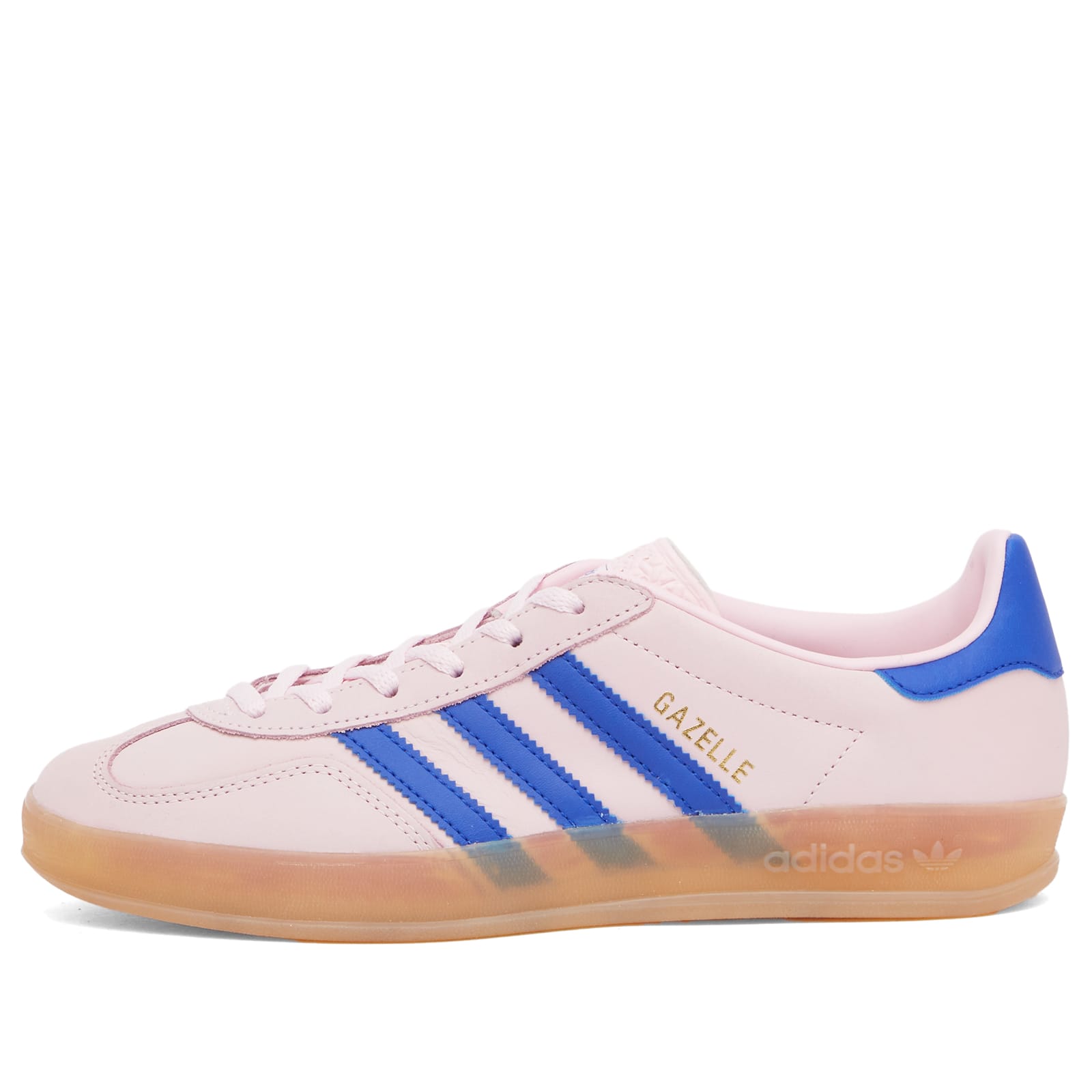 Adidas Gazelle Indoor Clear Pink/Lucid Blue/Gum 3 - Curated Menswear