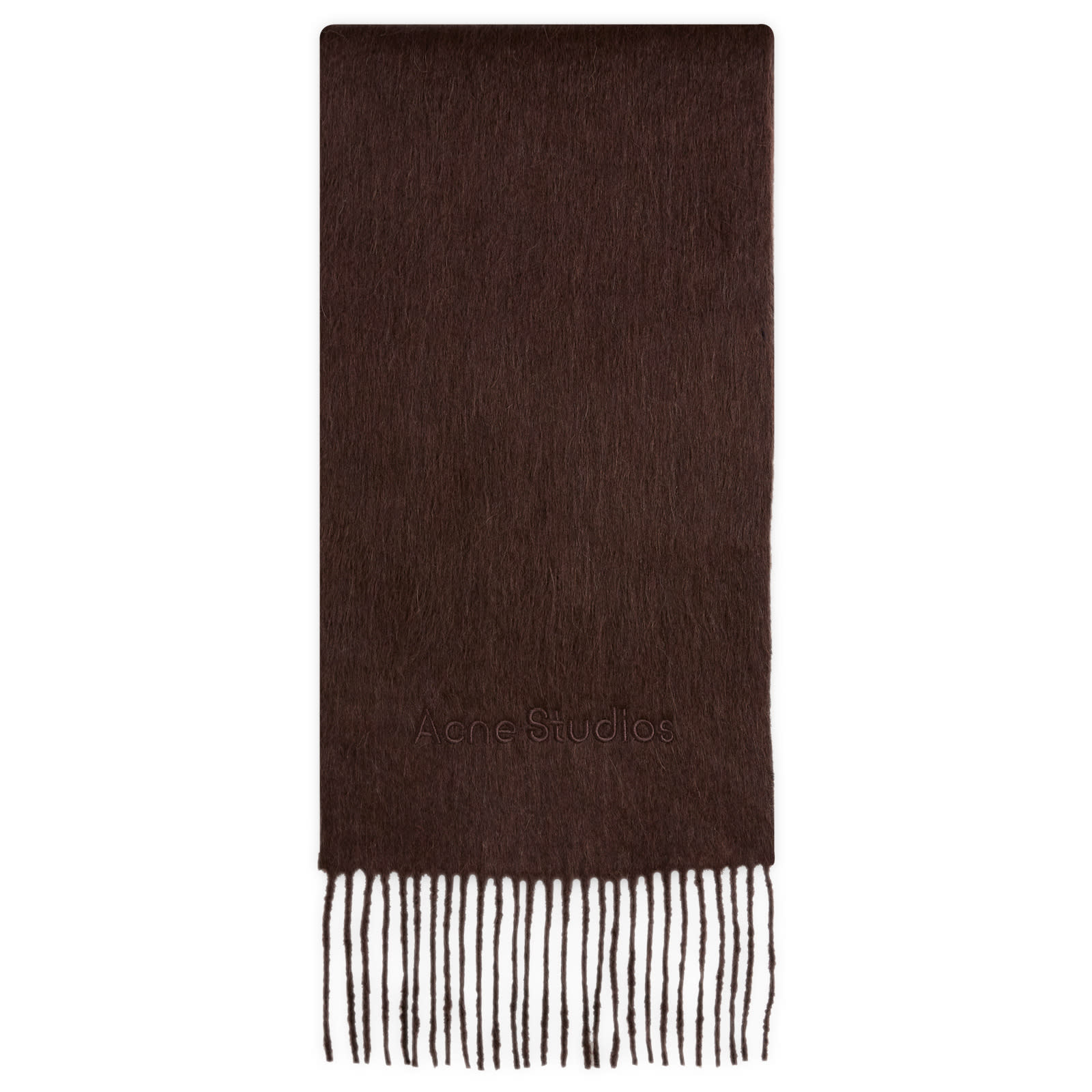 Acne Studios Men’s Vinnie Scarf Dark Brown Melange