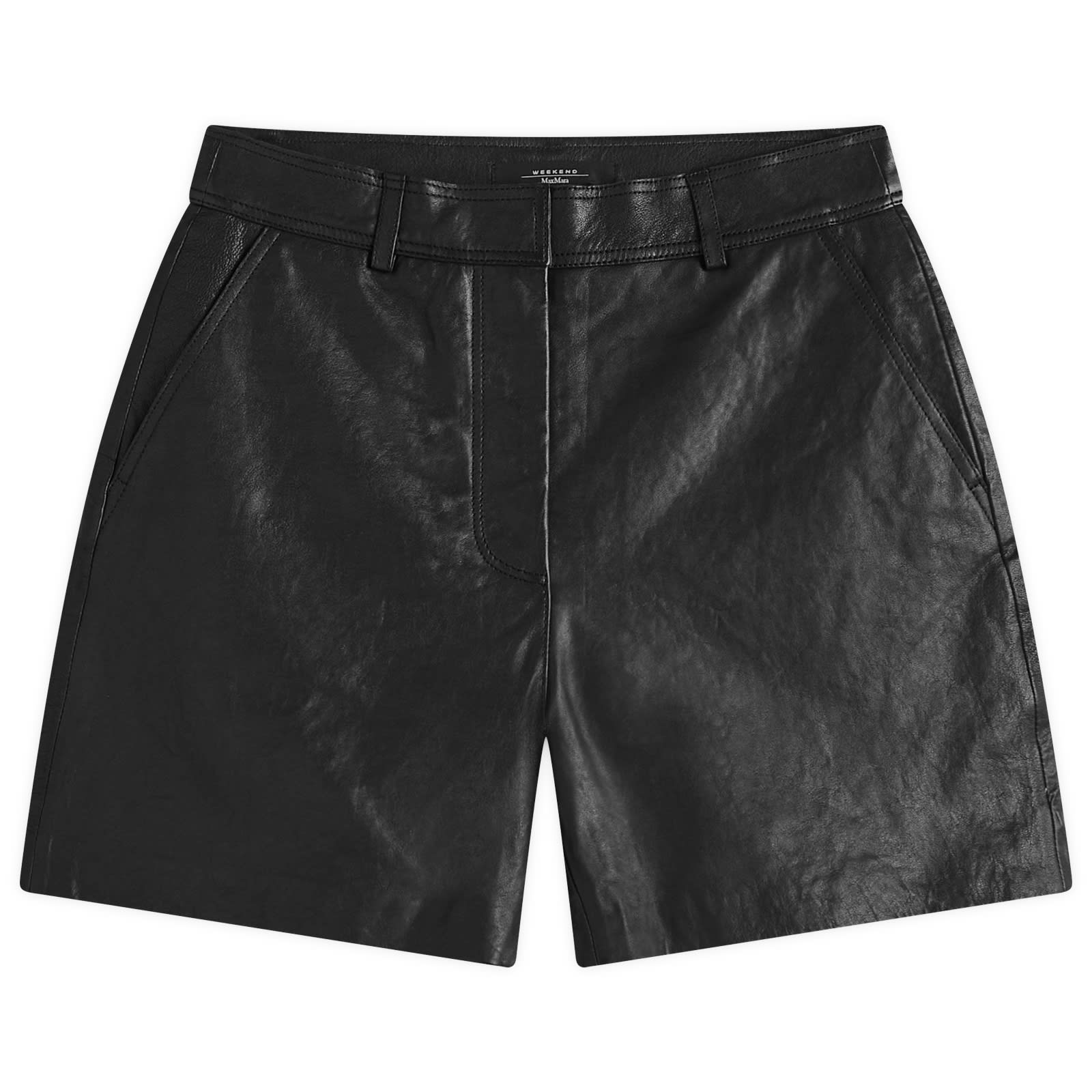 ショートパンツ Weekend Max Mara Virgola Leather Shorts Weekend by Max Mara Virgola Leather Shorts Black | END. (US)