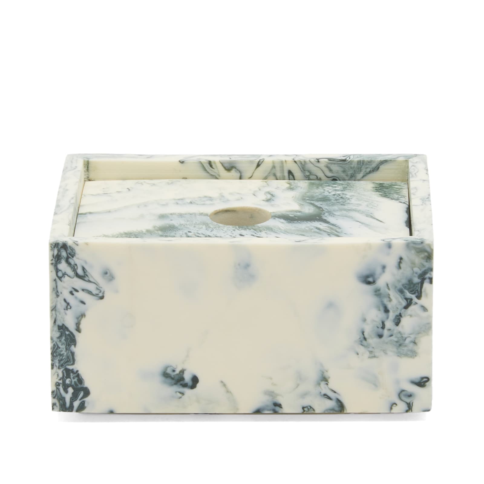 Ferm Living Unisex Emerald/Off-White Mist Box - 7.5X10cm
