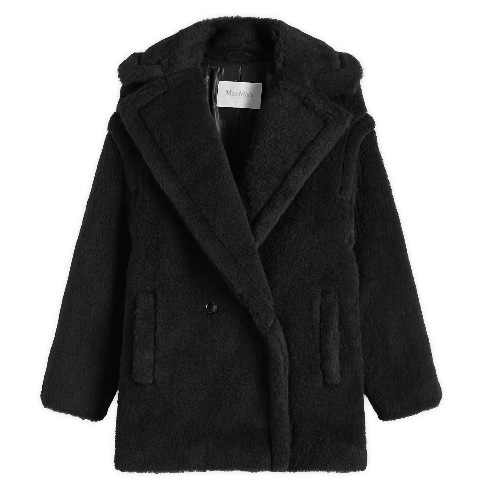 ジャケット・アウター Max Mara Fuxia oversized fluffy coat Max Mara Fuxia Oversized Fluffy Coat Black | END. (US)