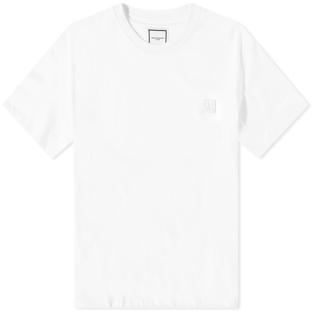 Wooyoungmi Frame Logo Embroided T-Shirt White | END. (AR)