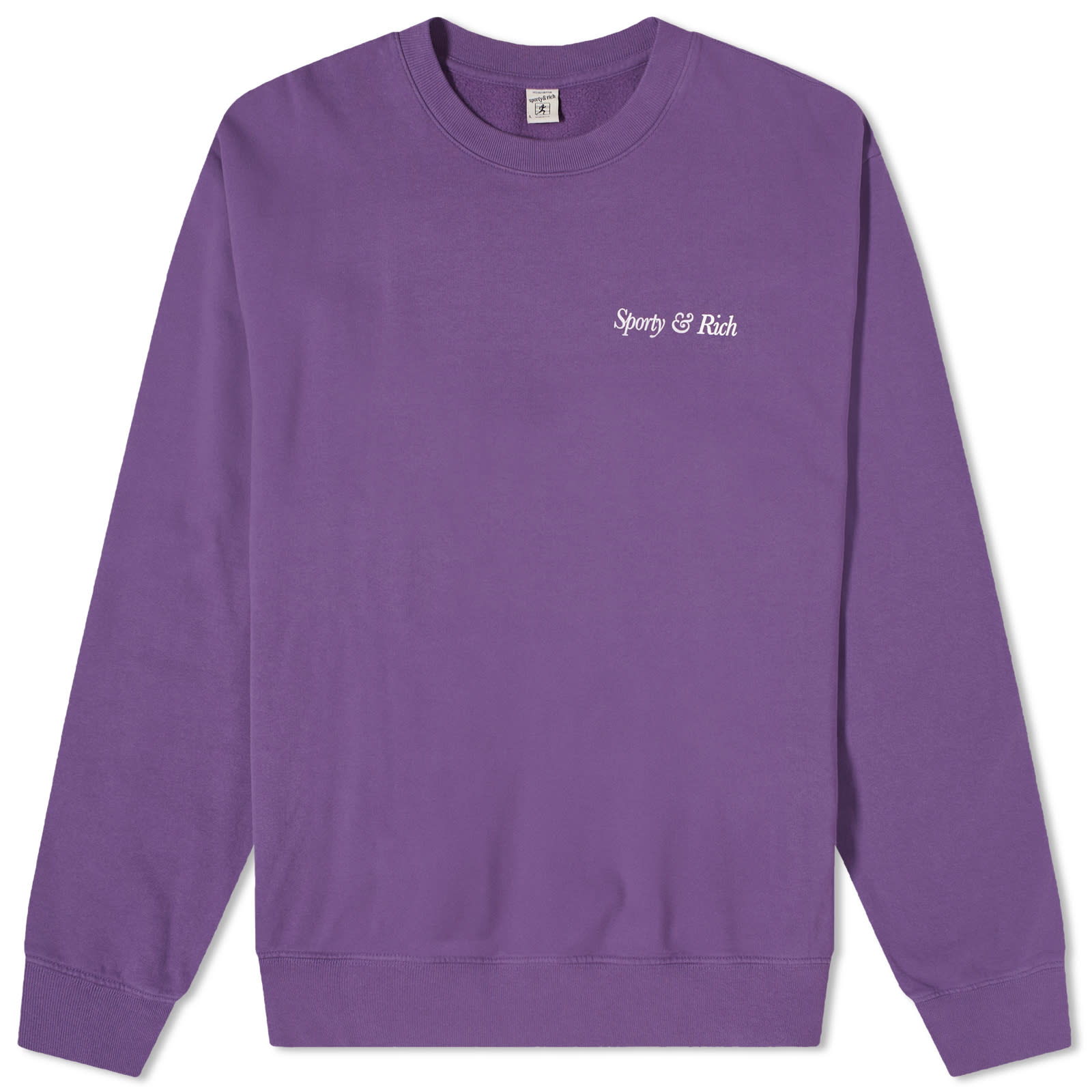 Sporty & Rich HWCNY Crew Sweat Plum & White | END. (CA)