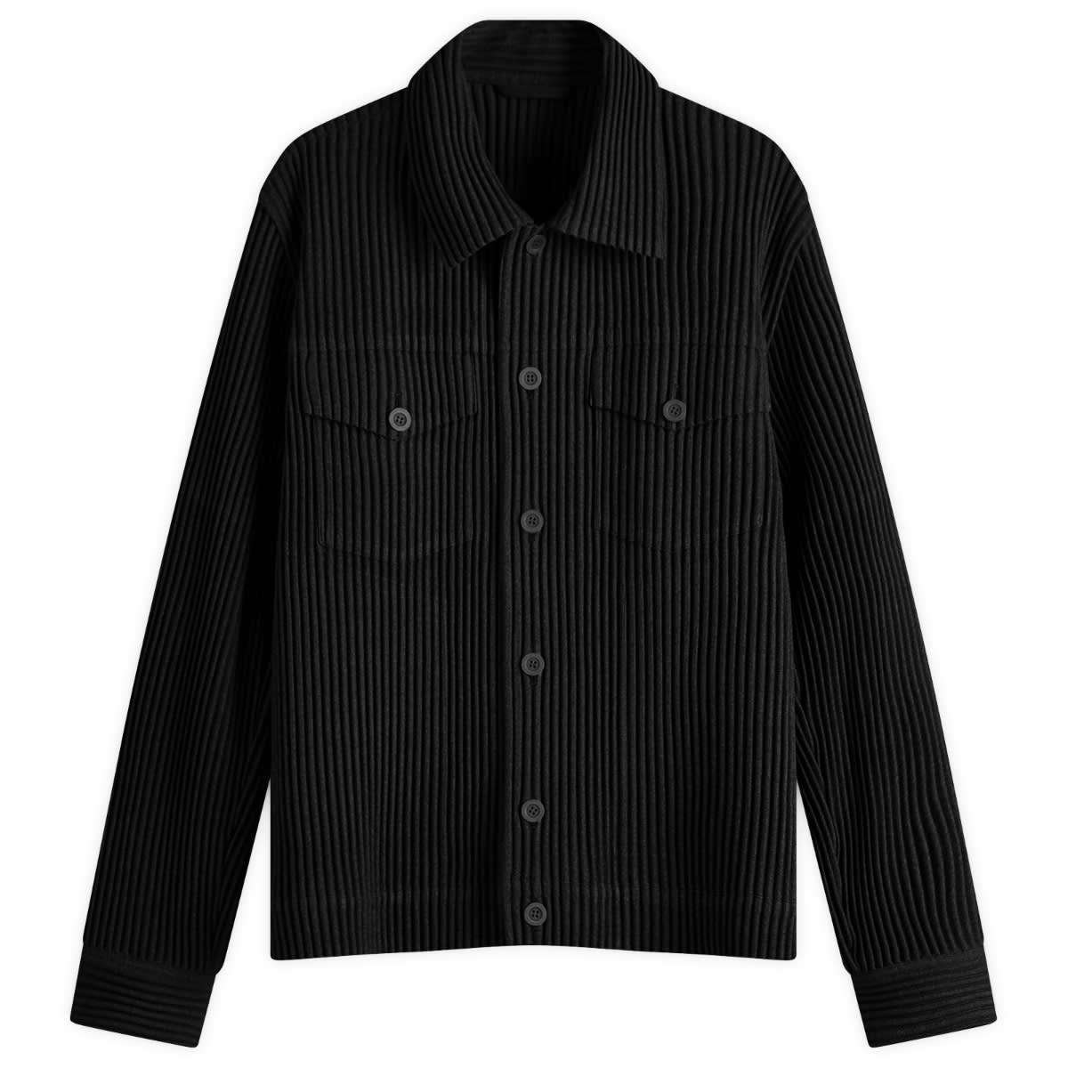 Homme Plissé Issey Miyake Wool Light Pleated Trucker Jacket
