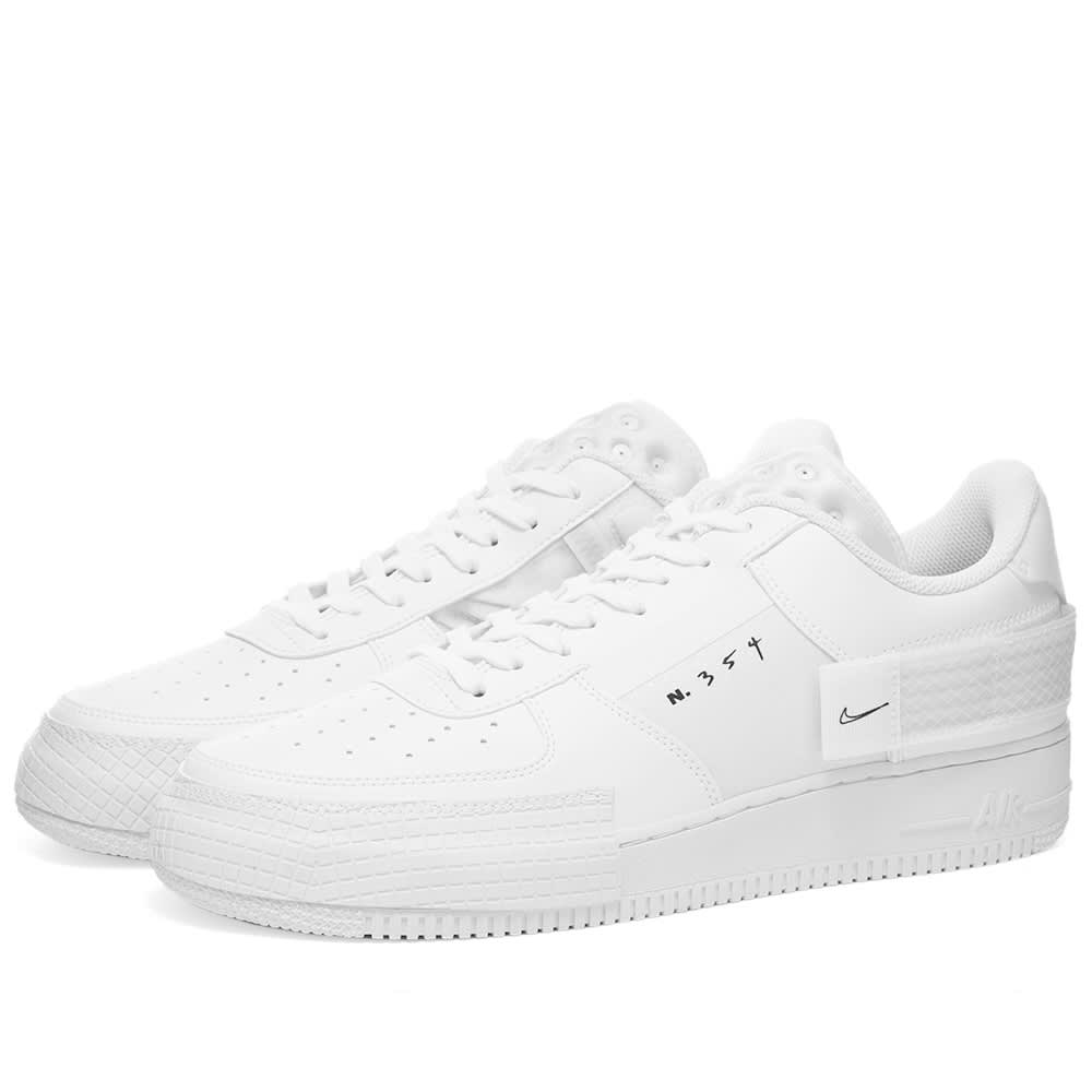 nike air force one type white