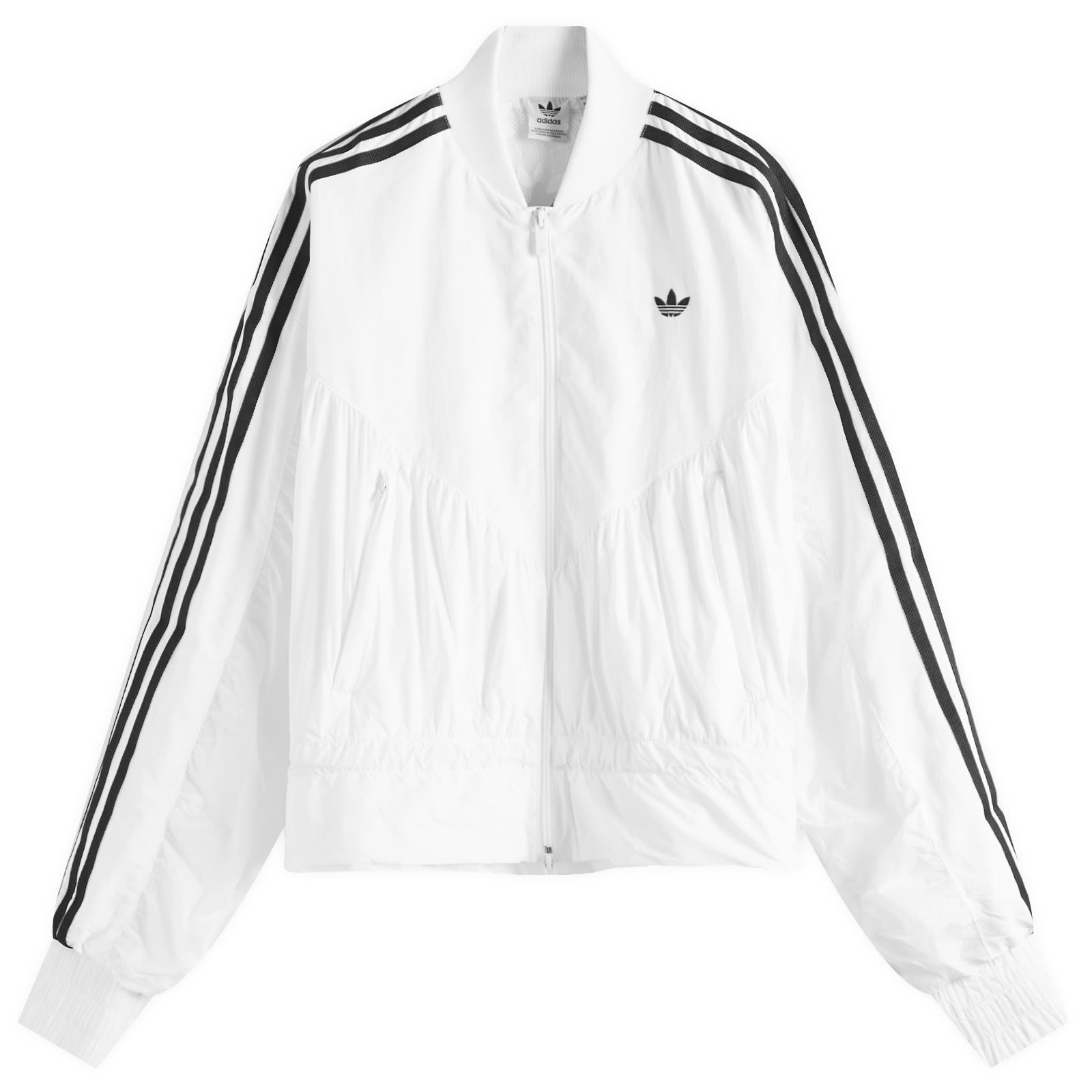 ☆NERDY☆ Bold Line Windbreaker White LOVE Cropped Windbreaker - Become Unified