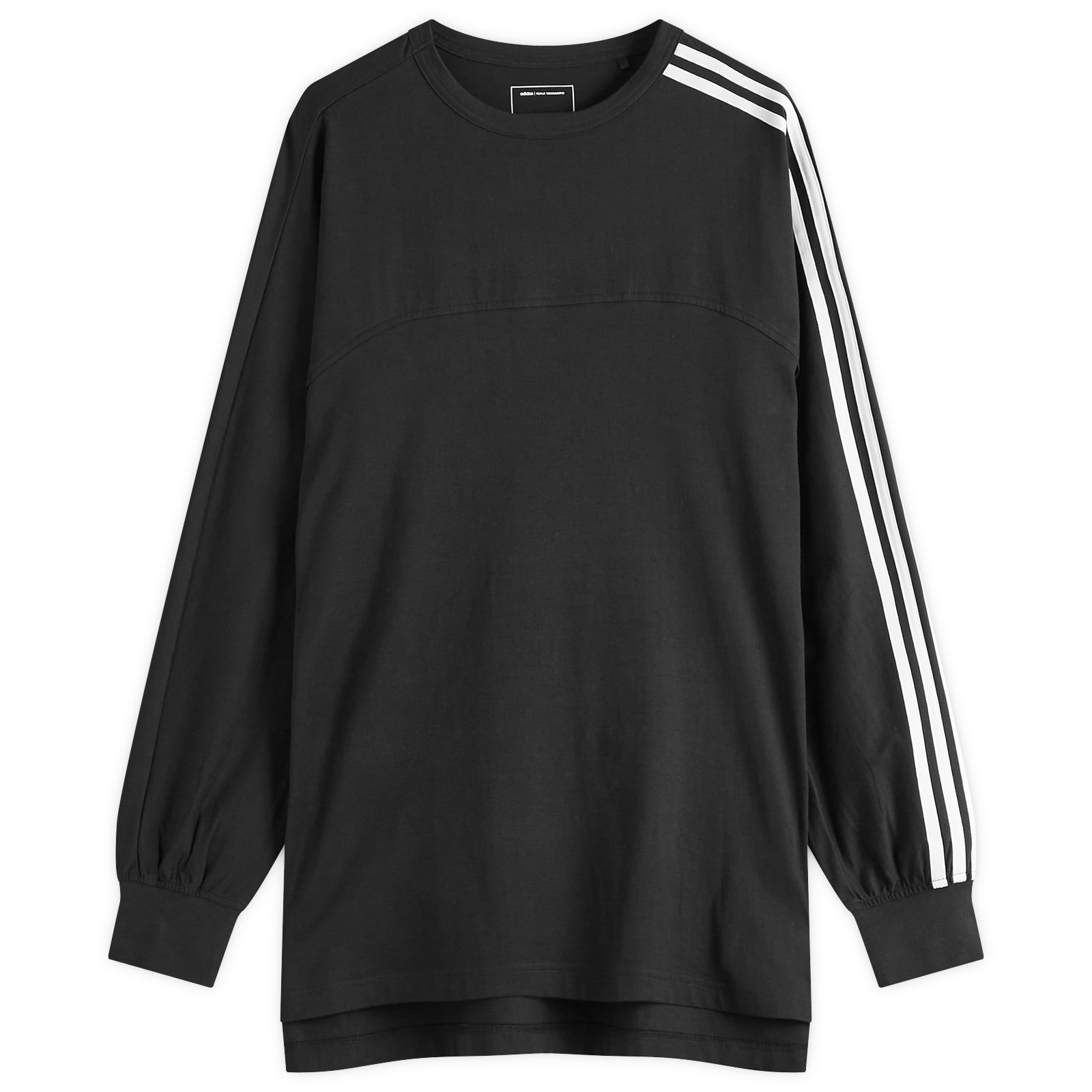 Y-3 3 Stripe Long Sleeve T-Shirt Black | END. (US)