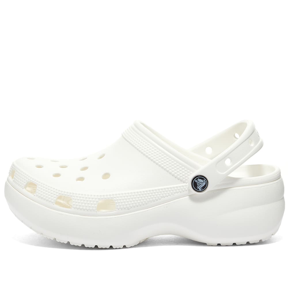crocs classic platform clog white