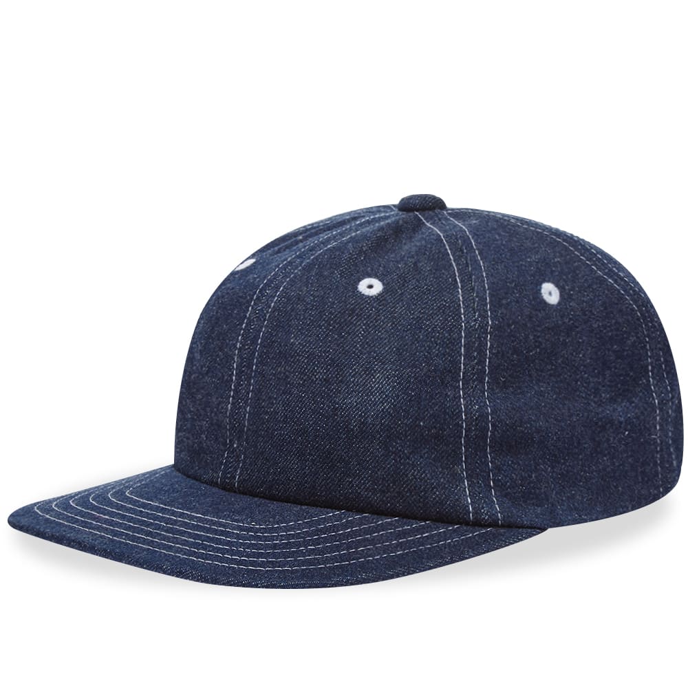 Beams Plus 6 Panel Herringbone Cap Indigo | END.