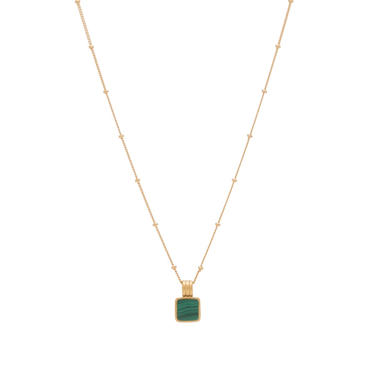 ★MISSOMA★ LUCY WILLIAMS SQUARE MALACHITE NECKLACE Missoma x Lucy Williams Square Malachite necklace for Women
