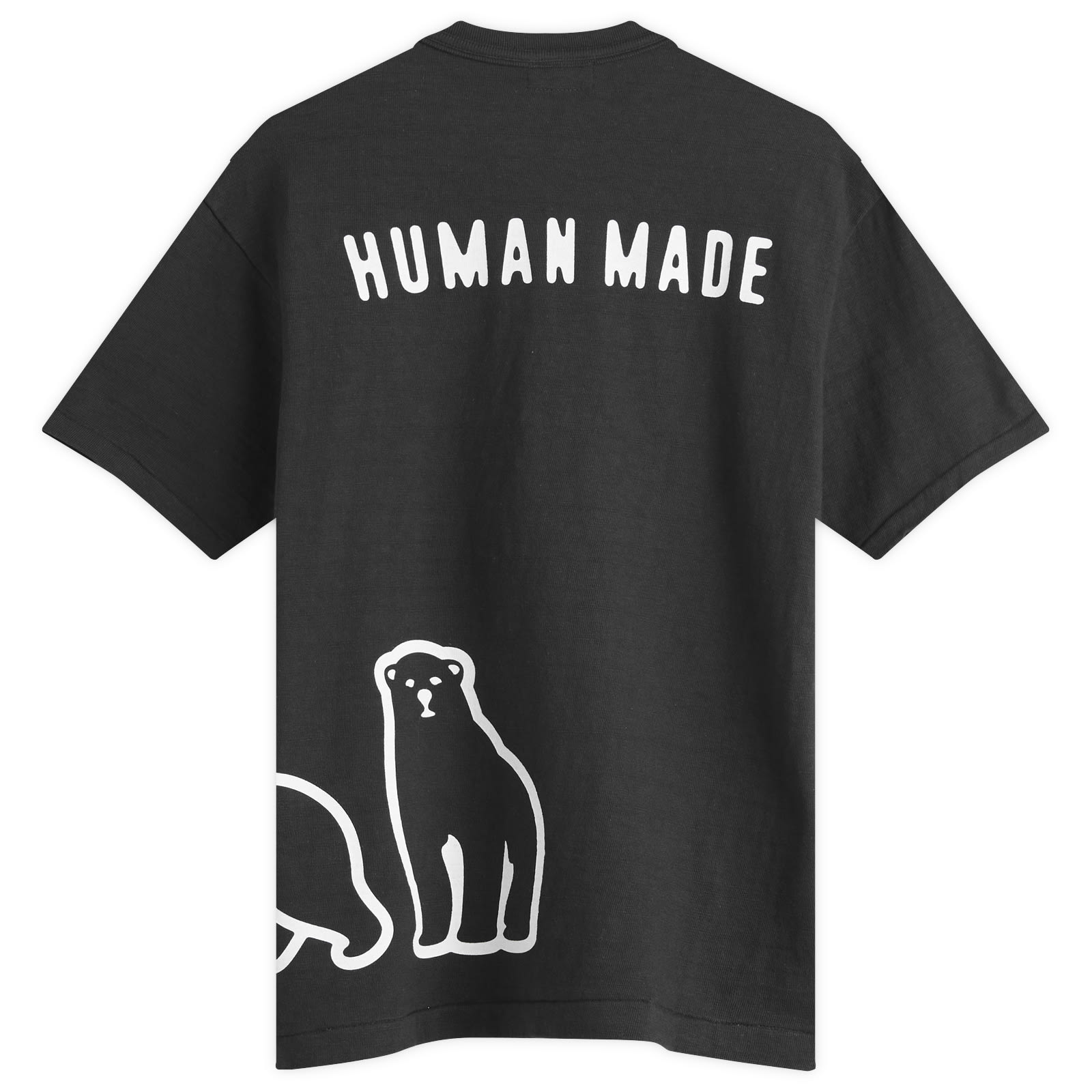 Human Made サイド ポーラーベア Tシャツ Human Made Men's Side Polar Bear T-Shirt Black - Curated