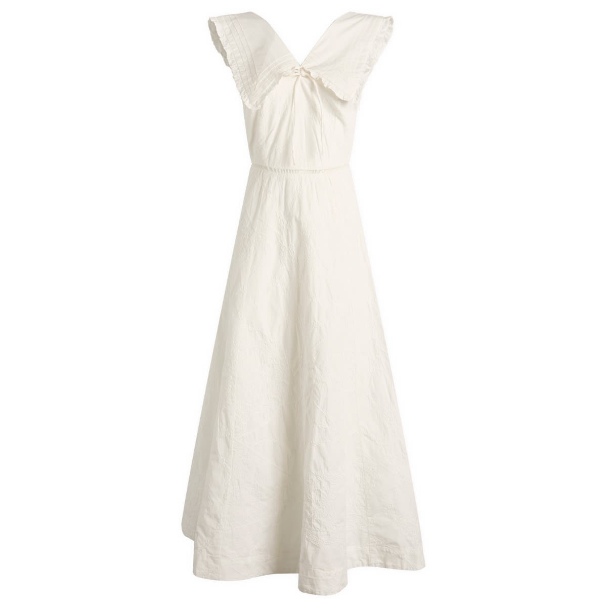 Damson Madder Fan Fan Midi Dress White | END. (CA)