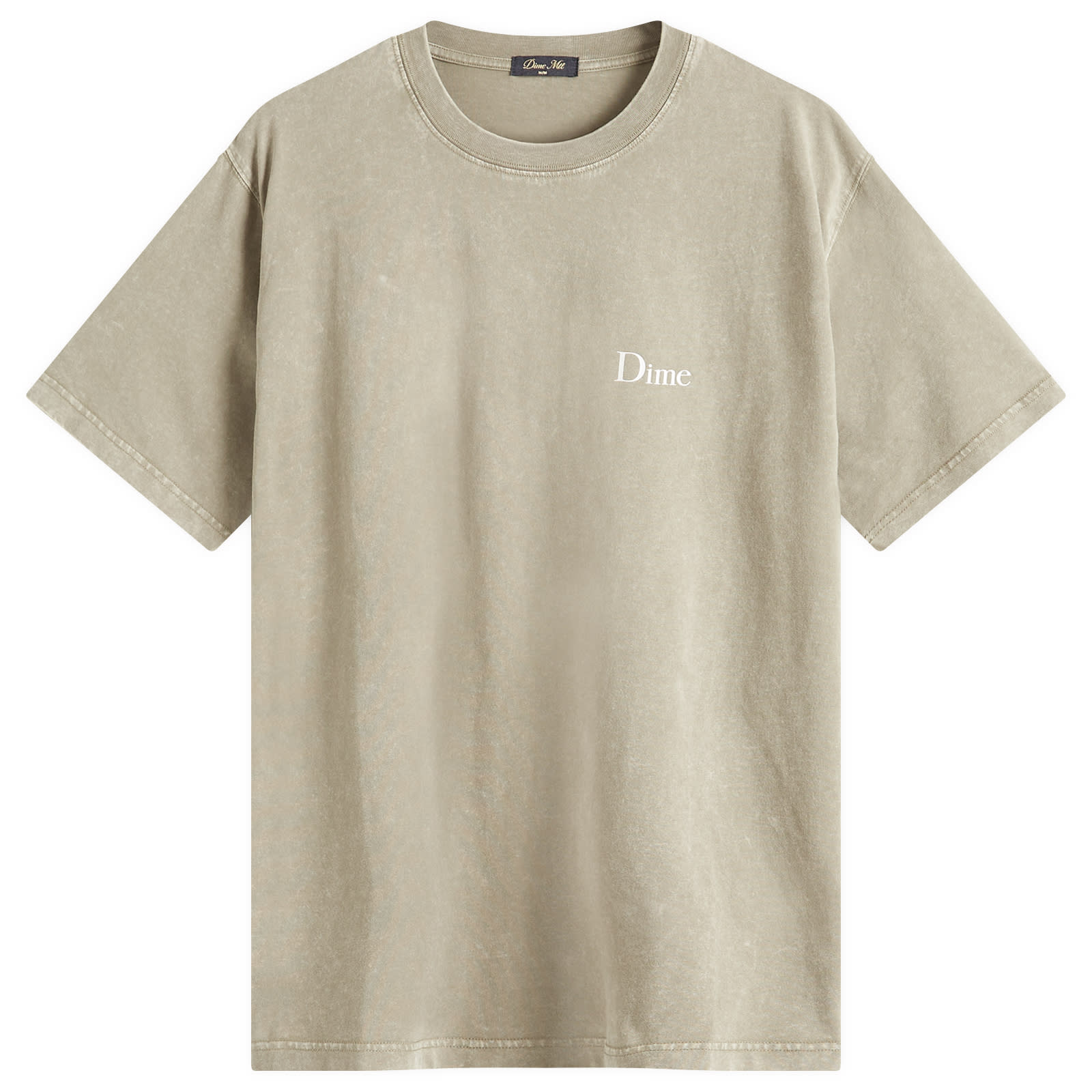 Dime Men's Classic Stone Logo T-Shirt Heather Gray - Curated