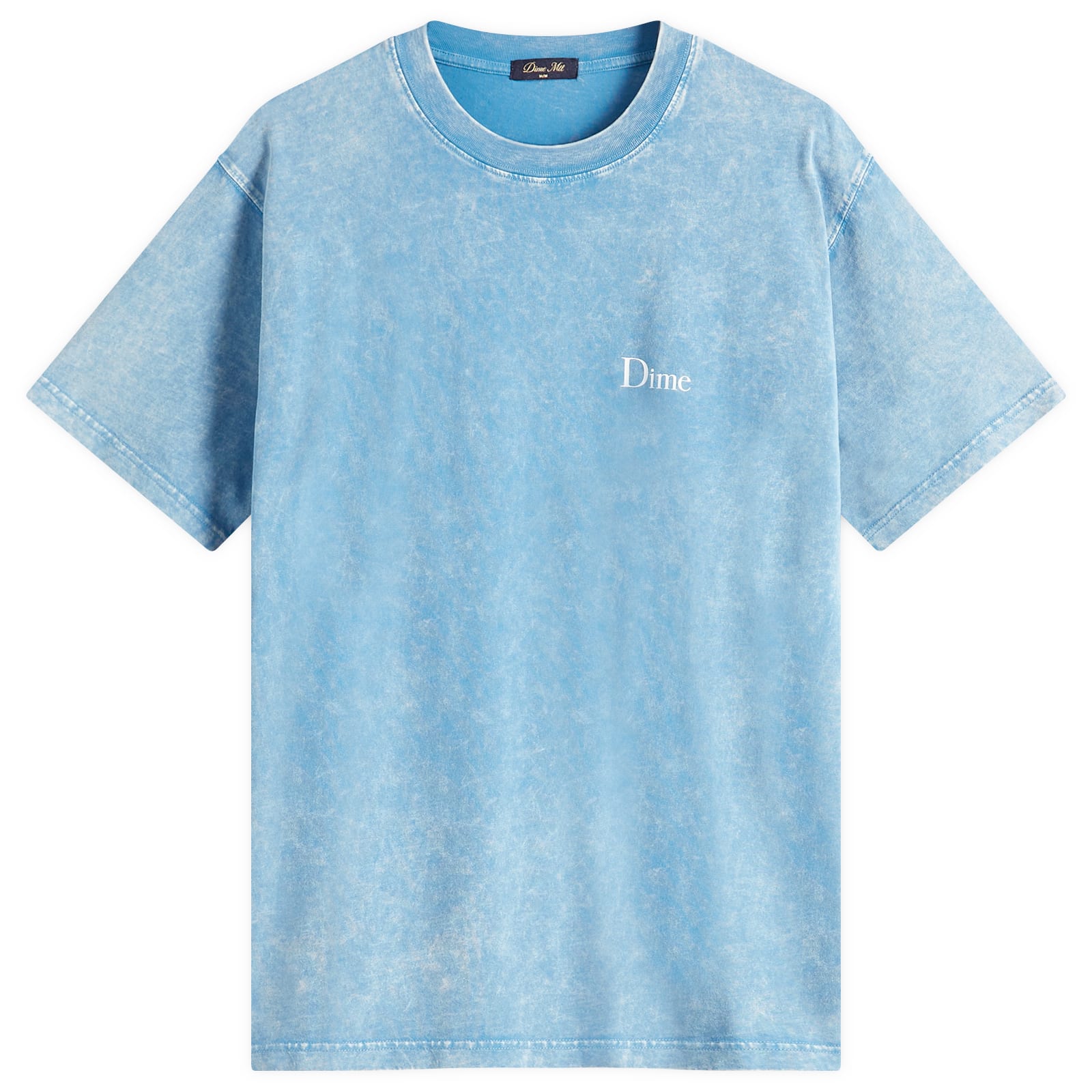 【DIME】 Icy Cursive T-Shirt Indigo Dime Men's Icy Cursive T-Shirt Indigo - Curated Menswear