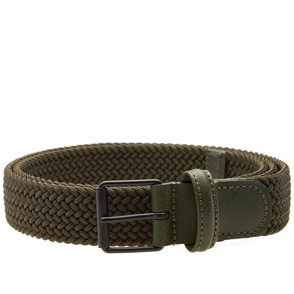 Anderson's Slim Woven Textile Belt Khaki END. (SE)