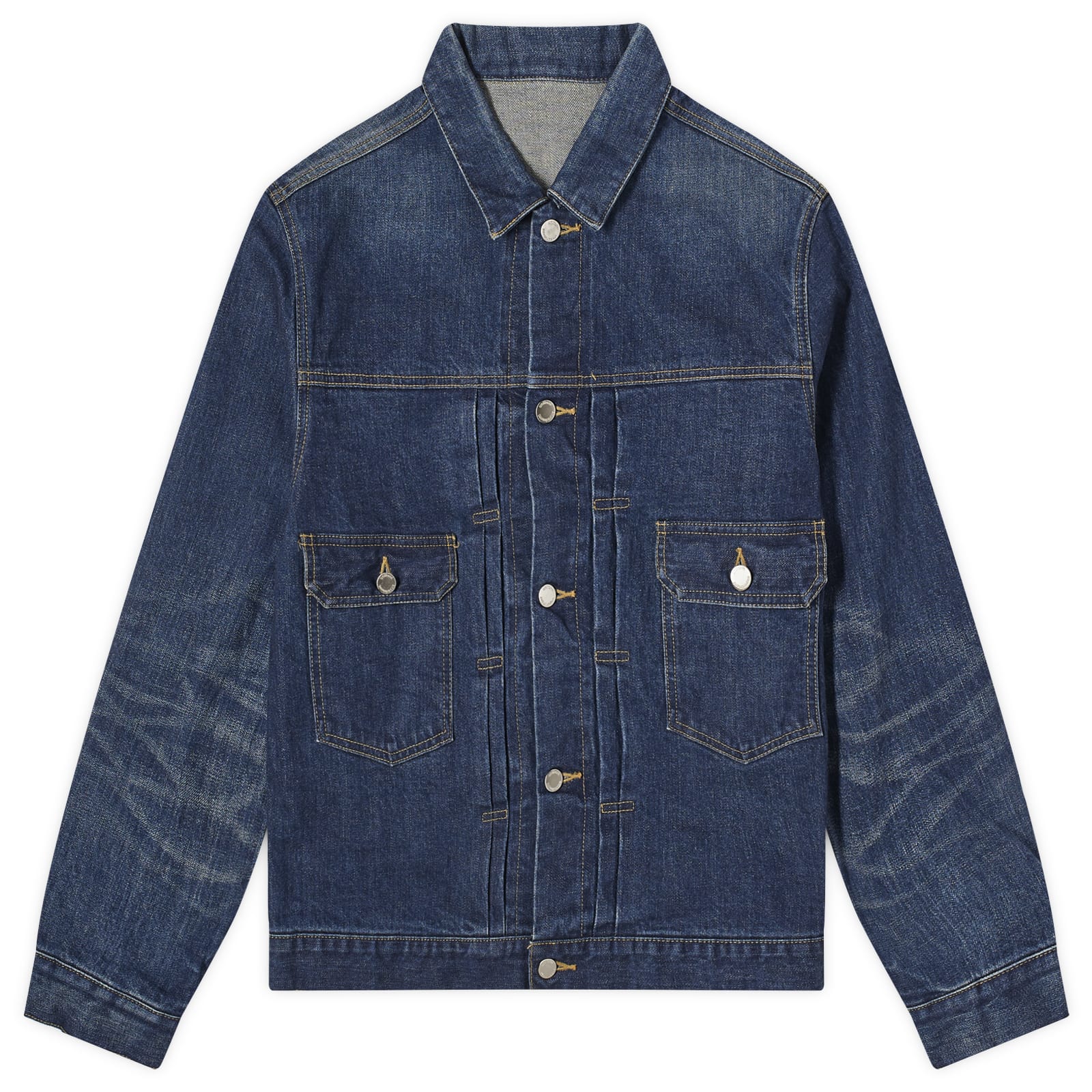 Uniform Experiment Damaged Denim Trucker Jacket Blue | END. (CA)
