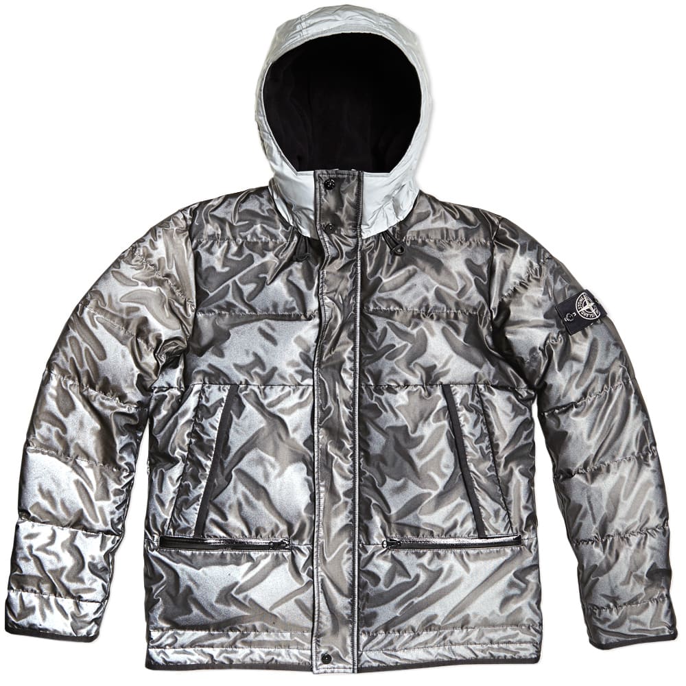 Stone island clearance mesh reflective jacket