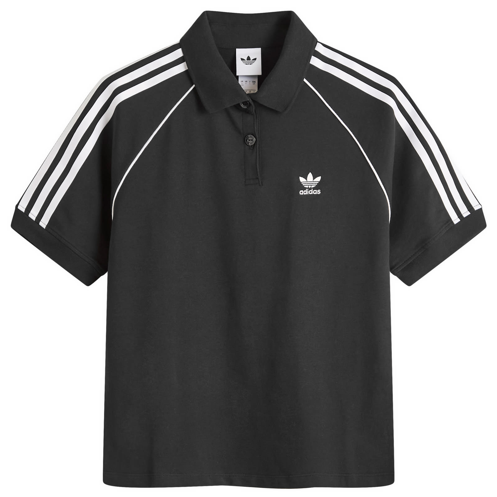 adidas SST Adicolor Short Sleeve Polo Black & White | END. (US)