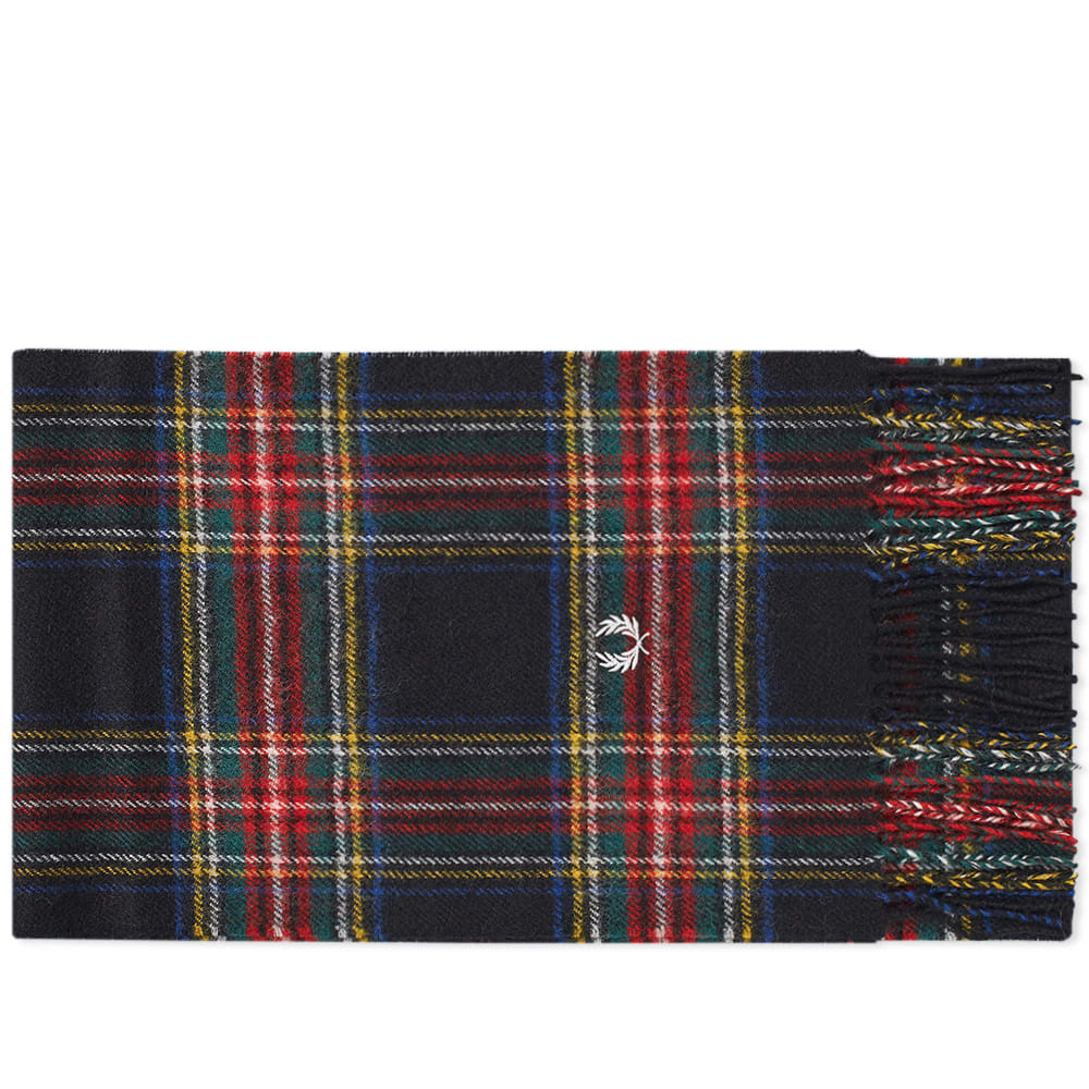 black stewart tartan scarf