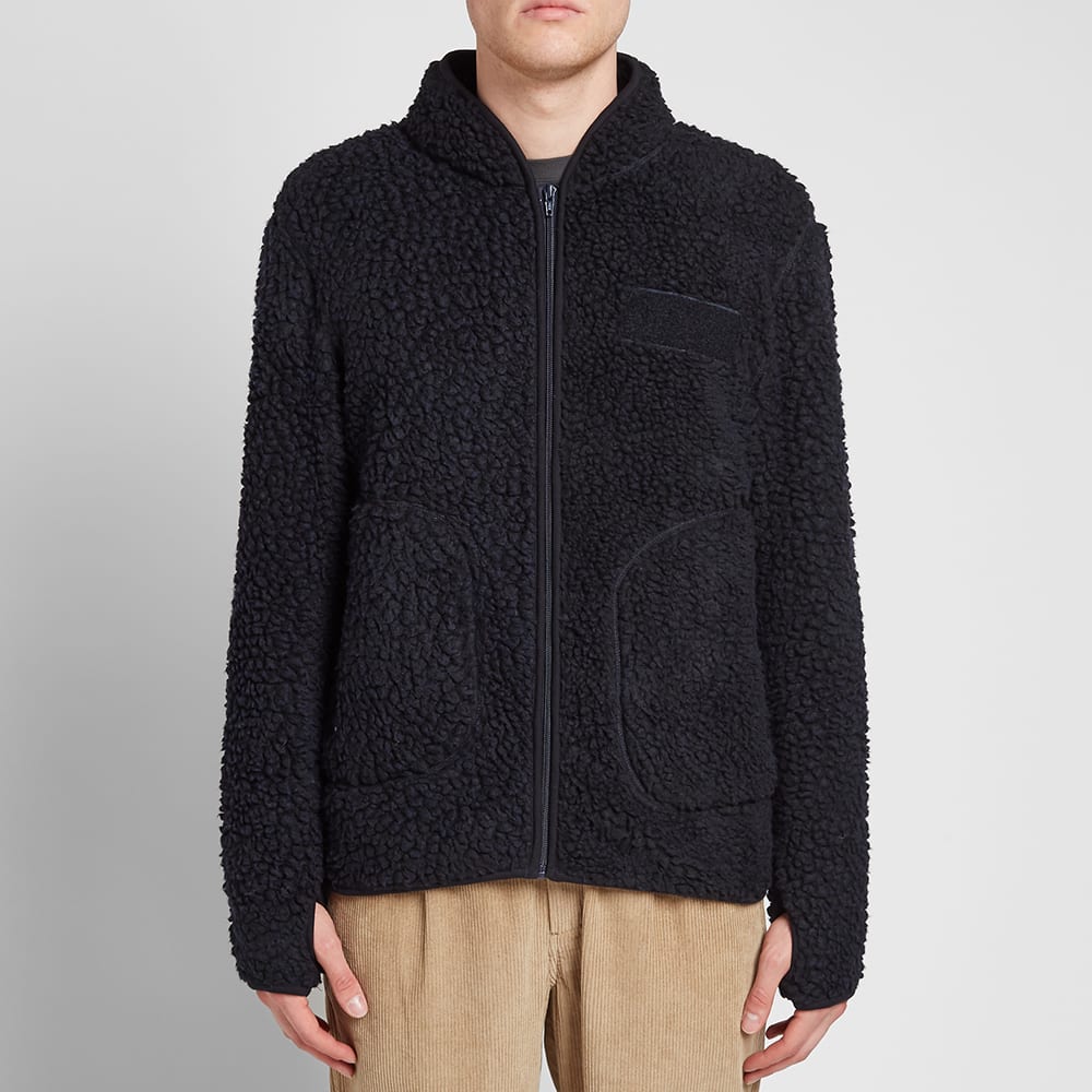 Nn07 Mort Sherpa Fleece Jacket Navy End