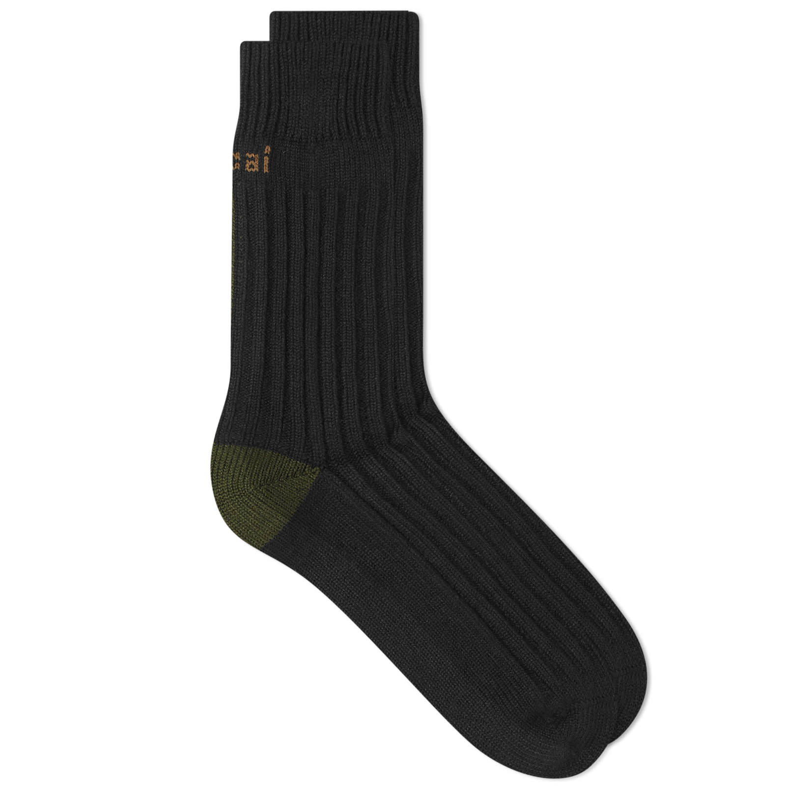 国内より1WEEK【sacai】Rib Socks sacai: Black Rib Socks | SSENSE 日本