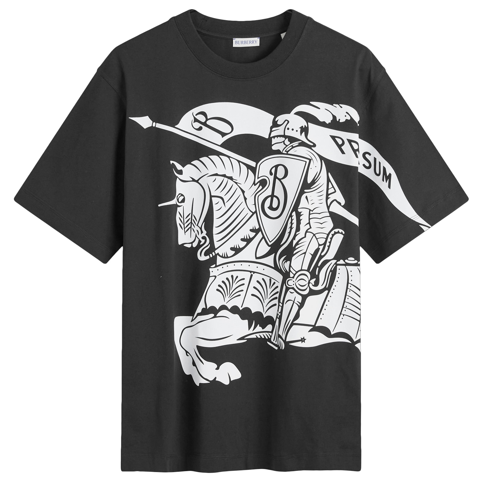 完売間近 BURBERRY EKD レーベル Tシャツ Burberry Men's EKD Label Sweatshirt in Black Burberry