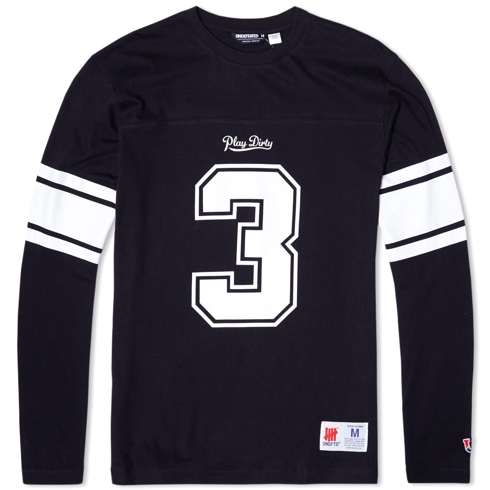 Undefeated 3 Football Shirt Black | END 