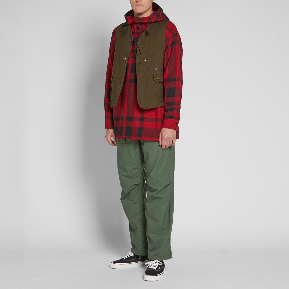 Engineered Garments Cagoule Shirt Jacket Red & Black Big Plaid | END.