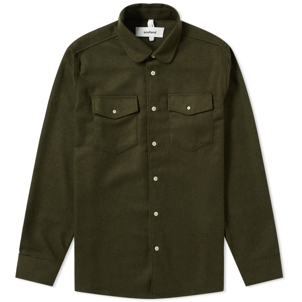 Soulland Tom Flannel Shirt Green | END.