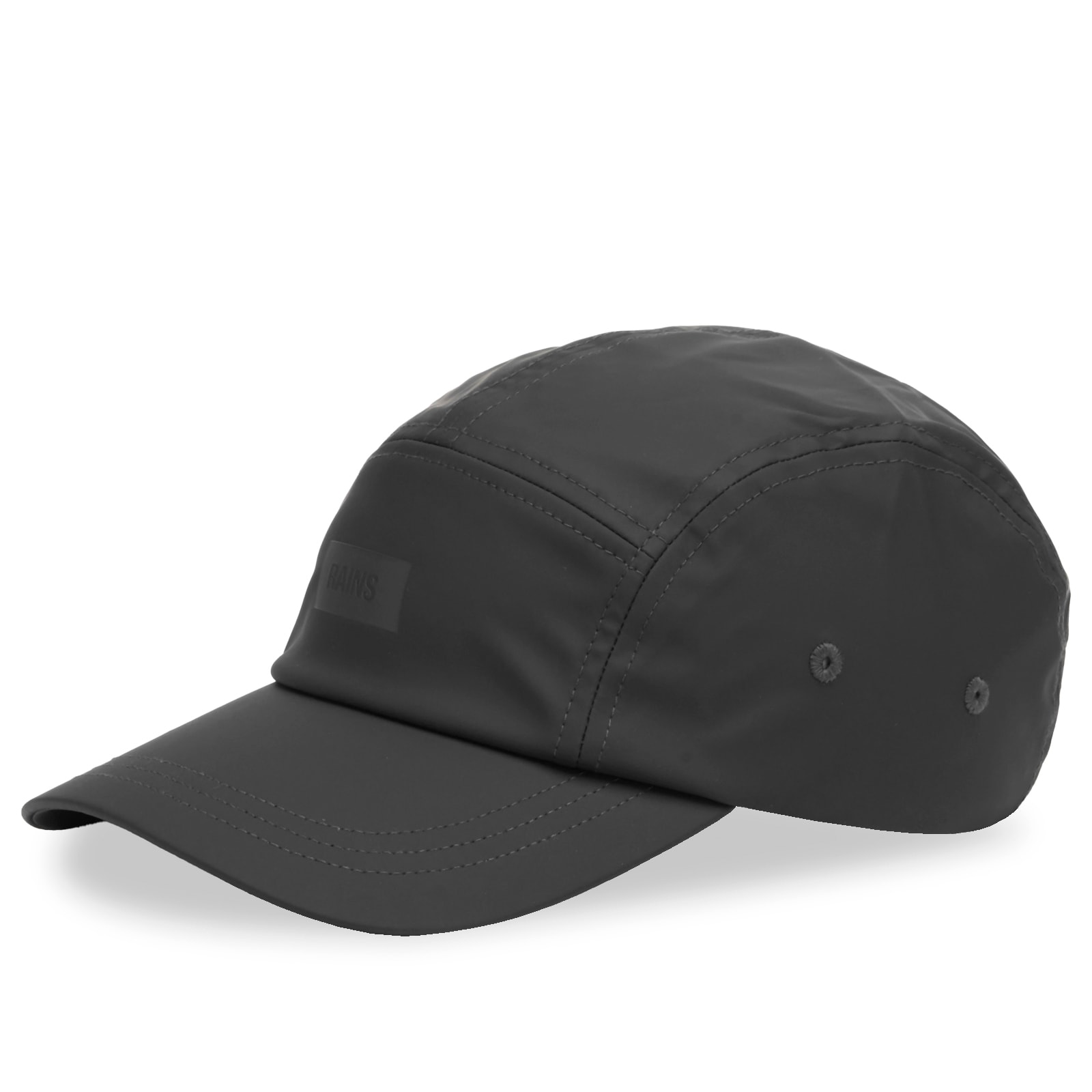 Rains 5 Panel Cap Black | END. (US)