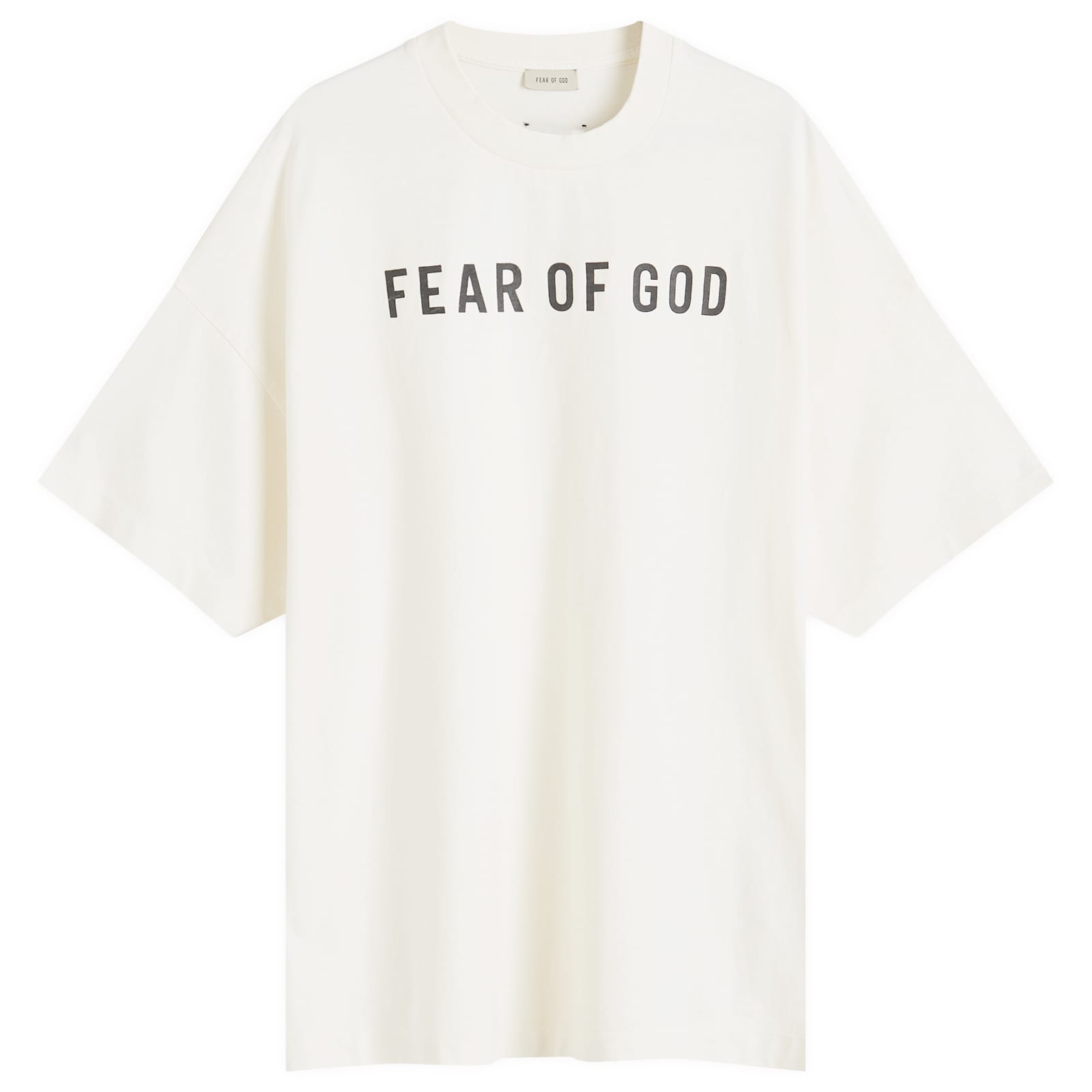 Fear of God フェアオブゴッド / Text Print T-Shirt Fear of God Short Sleeve Text Print T-Shirt Cream | END. (US)