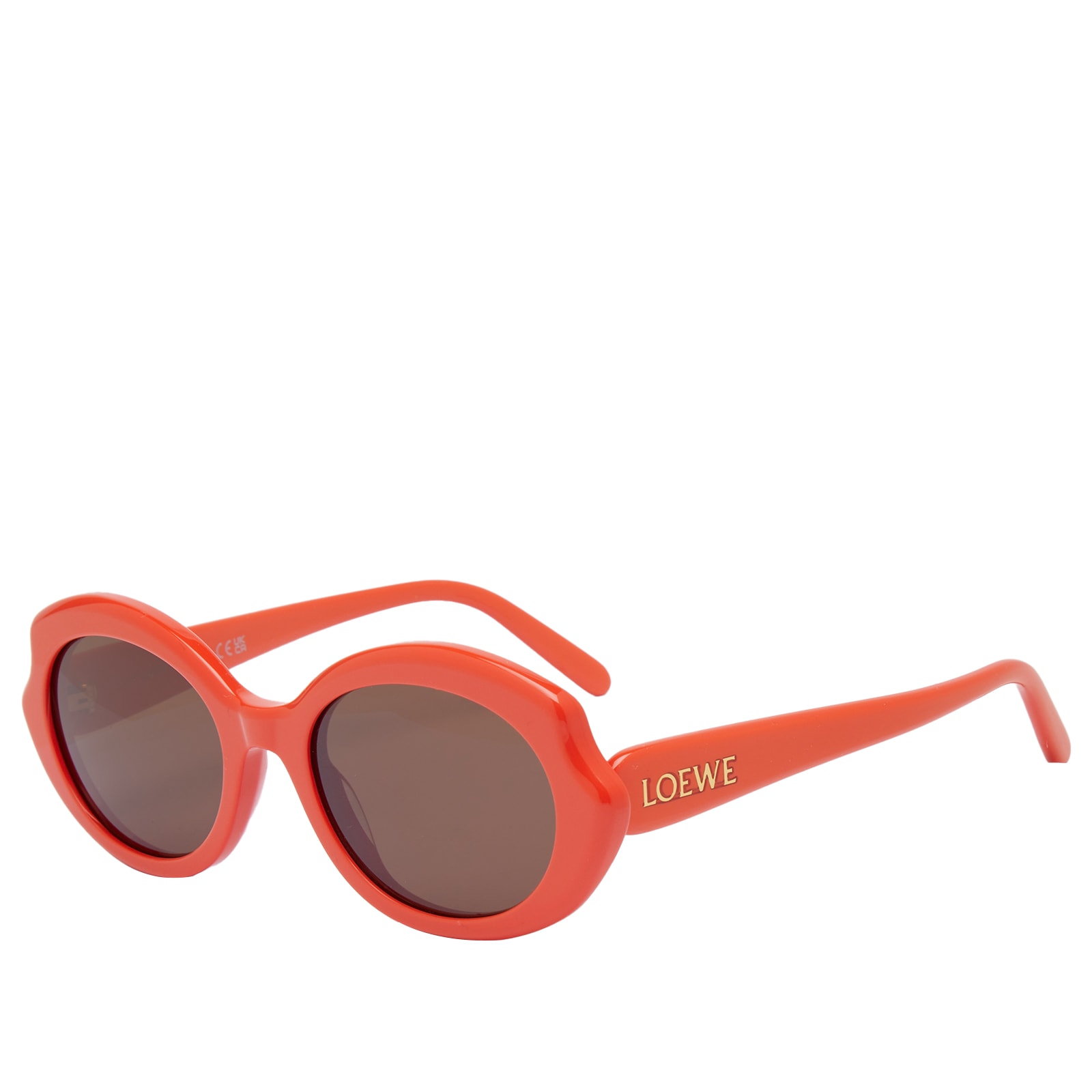 Loewe Slim Sunglasses Shiny Orange & Brown | END. (US)