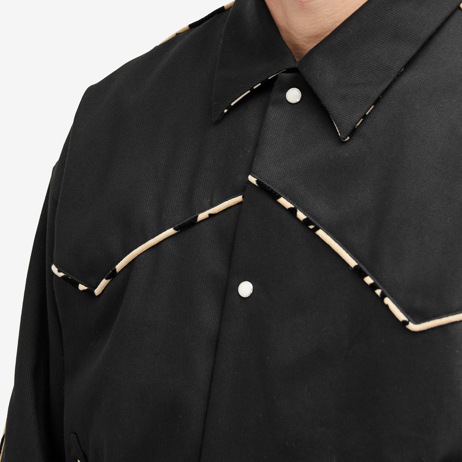 Wacko Maria Men's Western Jacket Black | 24FW-WMO-BL20-BLK | FOOTY.COM