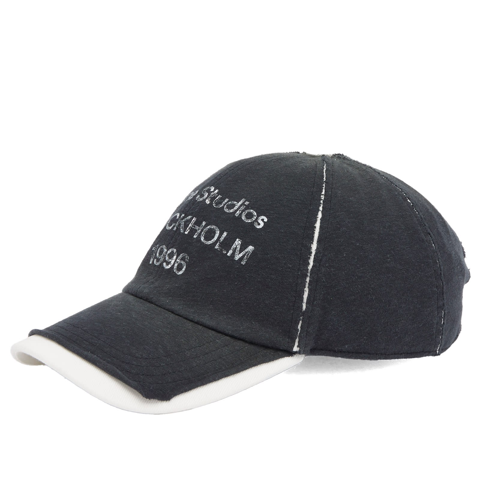 Acne Studios Carliy 1996 Stamp Logo Cap Black | END. (US)
