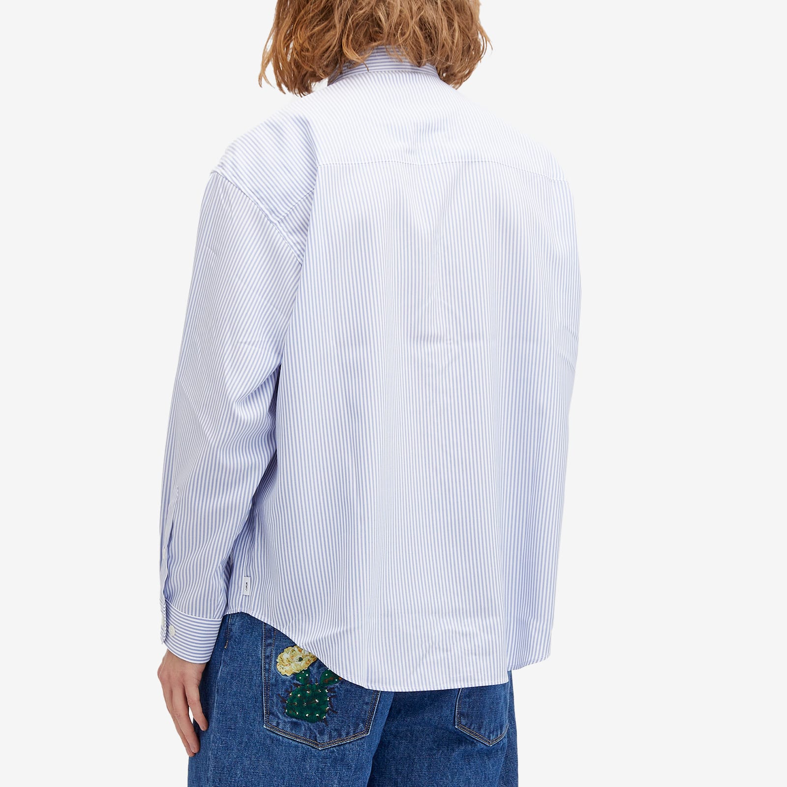 WTAPS Men's 01 Stripe Coolmax® Shirt Blue - Curated Menswear