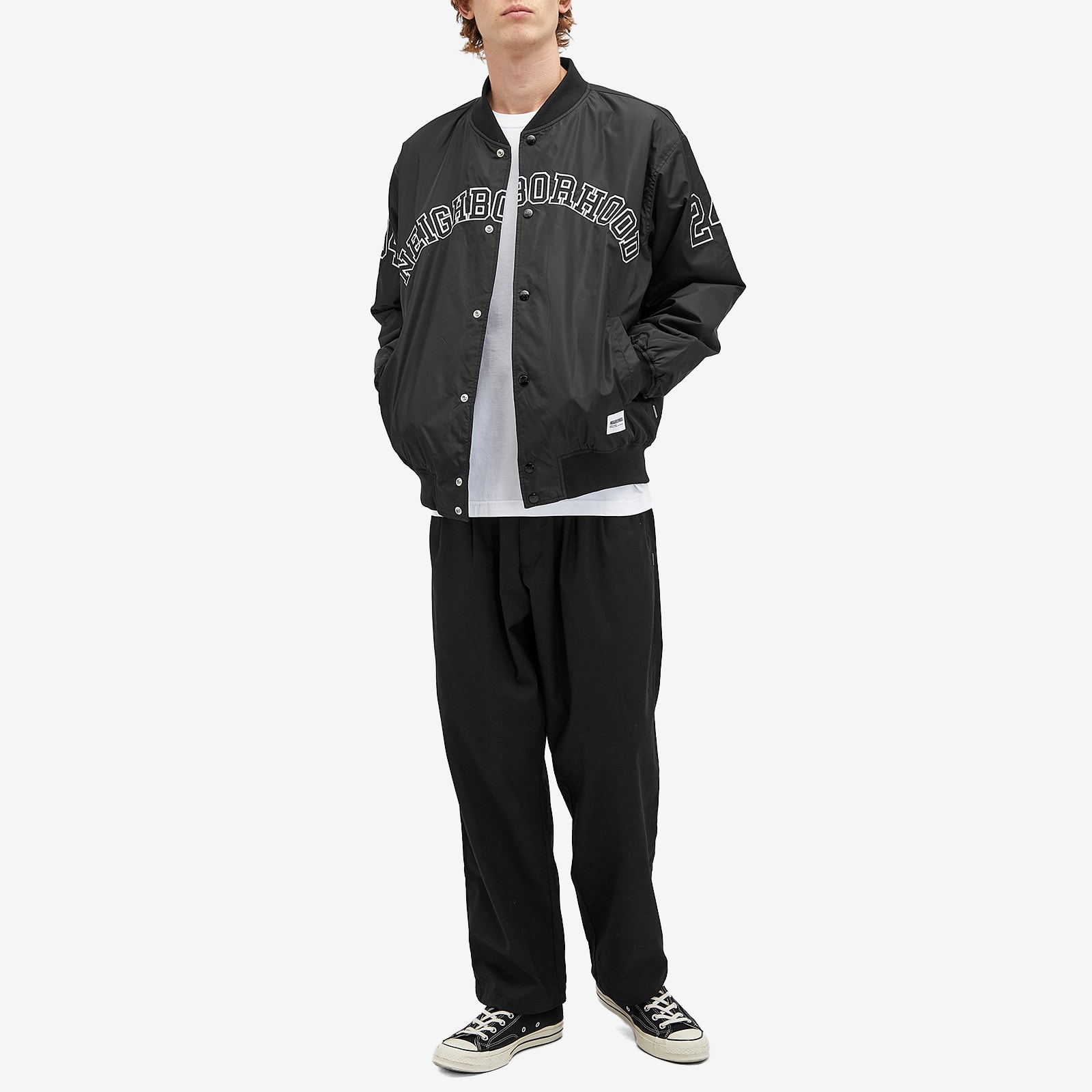 Neighborhood Men's Baseball Jacket Black - Curated Menswear