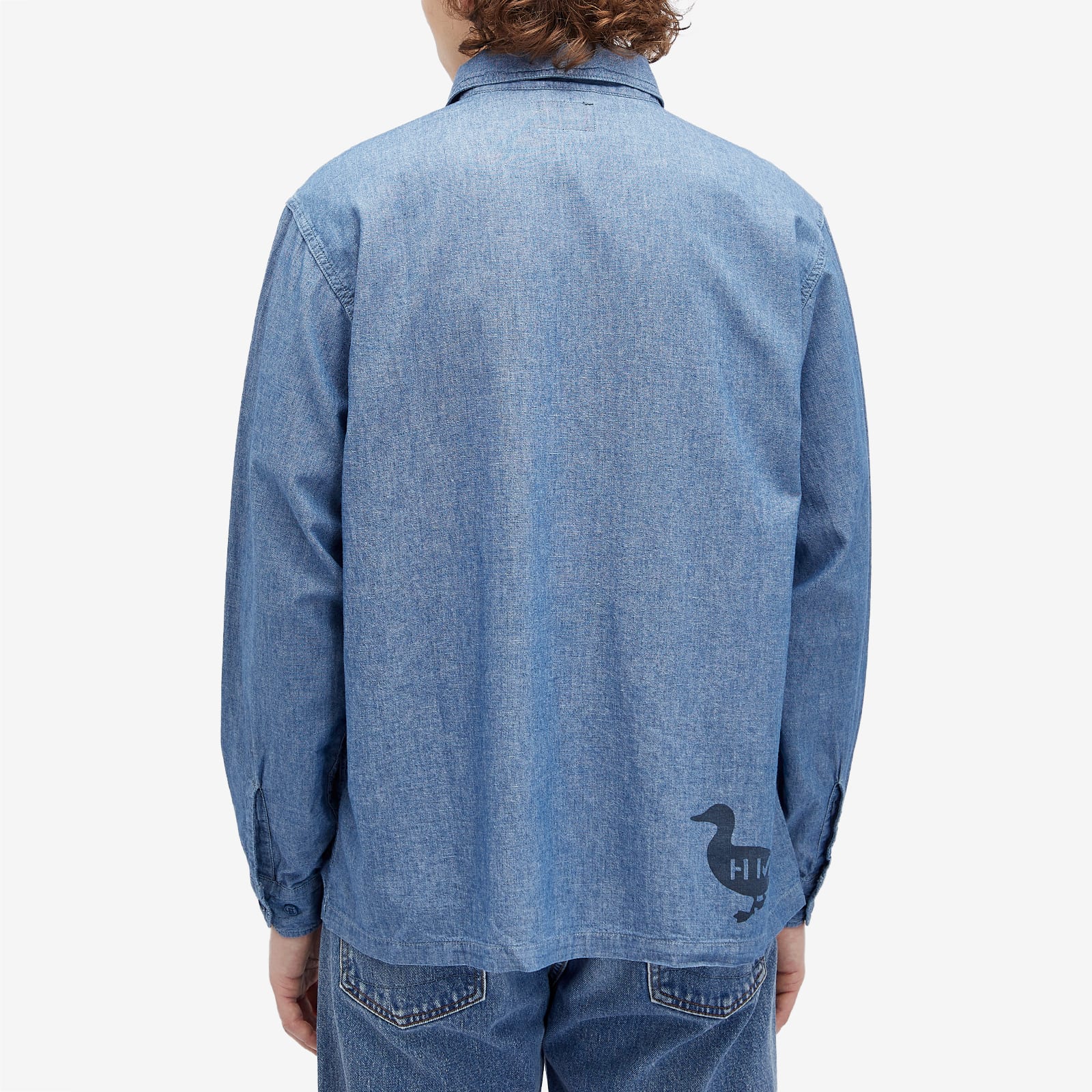 Human Made Men's Military Chambray Shirt Indigo - Curated Menswear