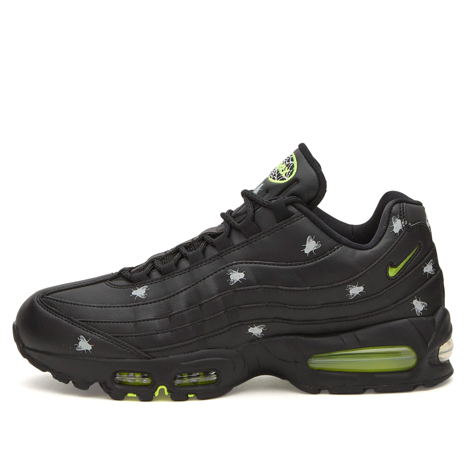 Nike Men’s Air Max 95 PRM Halloween Sneaker Black/Neon Yellow/Metalic Dark Grey