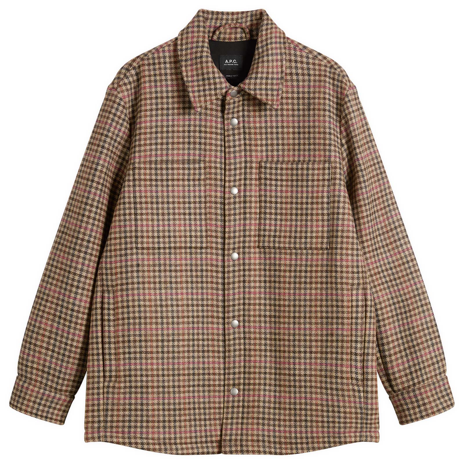 A.P.C. — A.P.C. Men's Overshirt in Ice Brown, Size Large