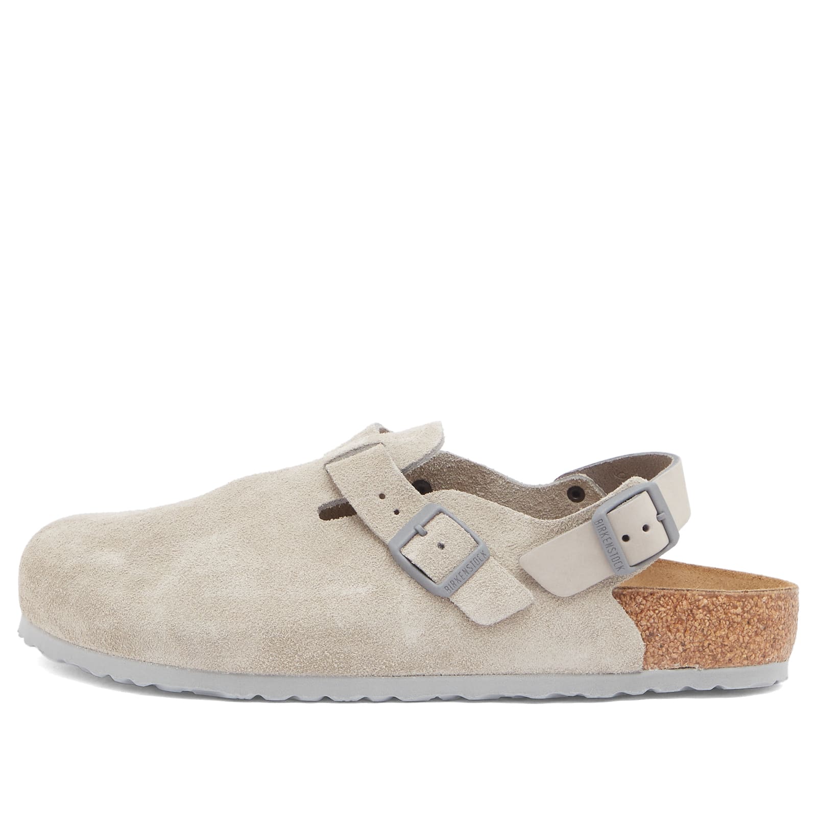 Birkenstock Men's Tokio in Stone Coin Suede - 1028359