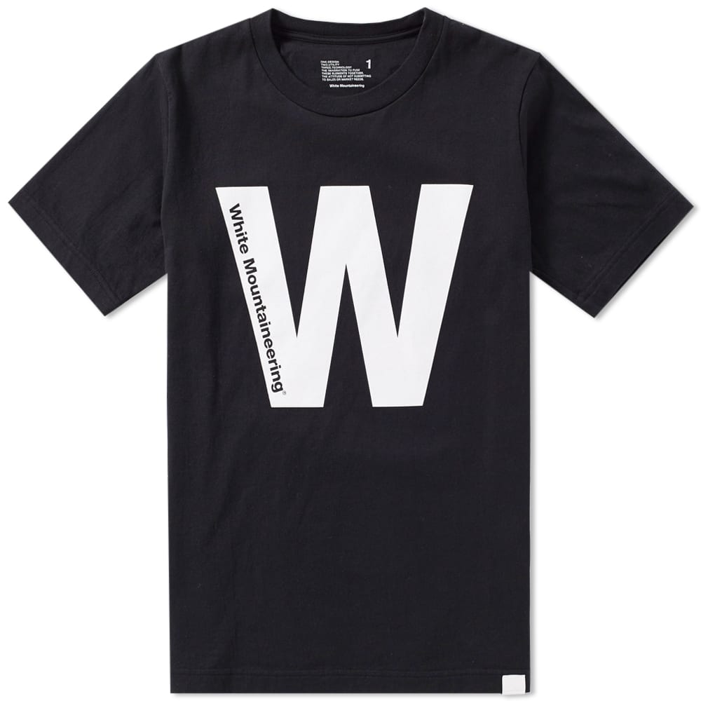 White Mountaineering Printed W Tee Black | END. (CA)