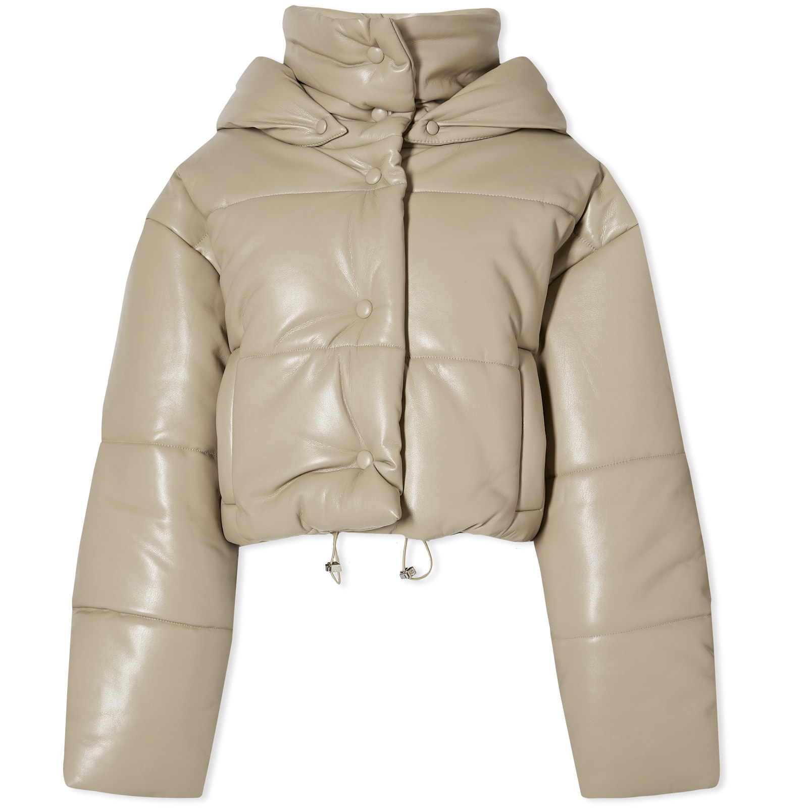 【Nanushka】 Aveline fauxレザーパファージャケット Aveline - Okobor™ Alt-Leather Jacket - Black – Nanushka
