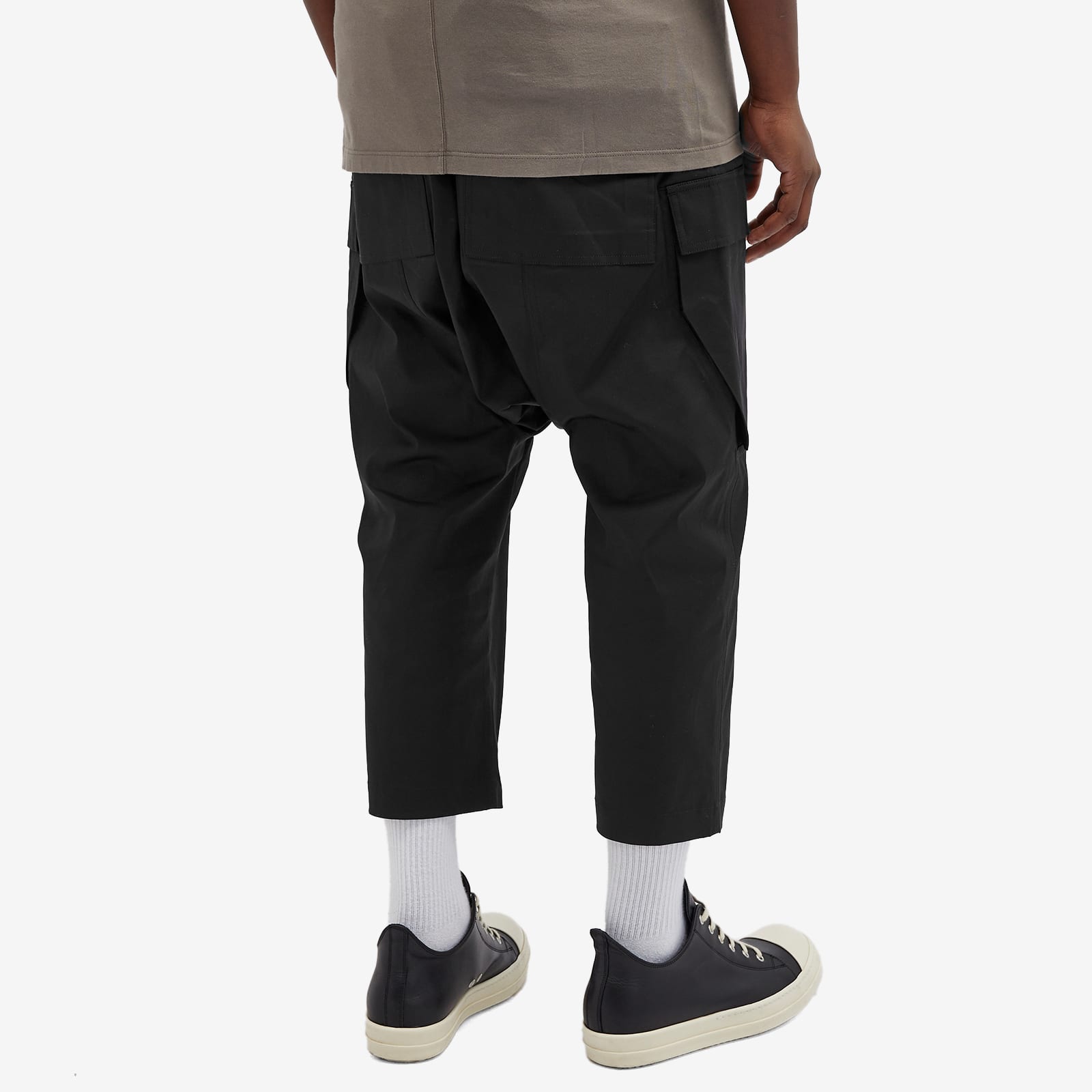 Rick Owens Men's Cargo Cropped Pants Black | RU01D3385-TE-09