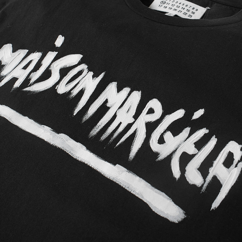 Maison Margiela 10 Painted Logo Tee Washed Black | END. (Europe)